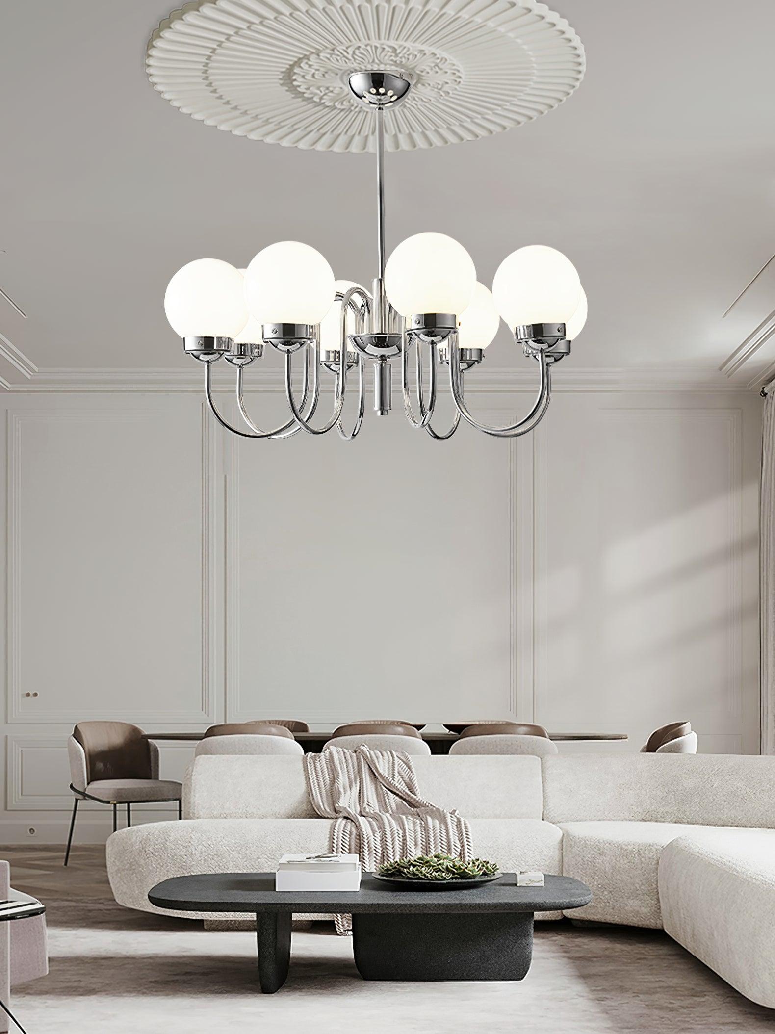 Lustra Lustre Globe Chrome