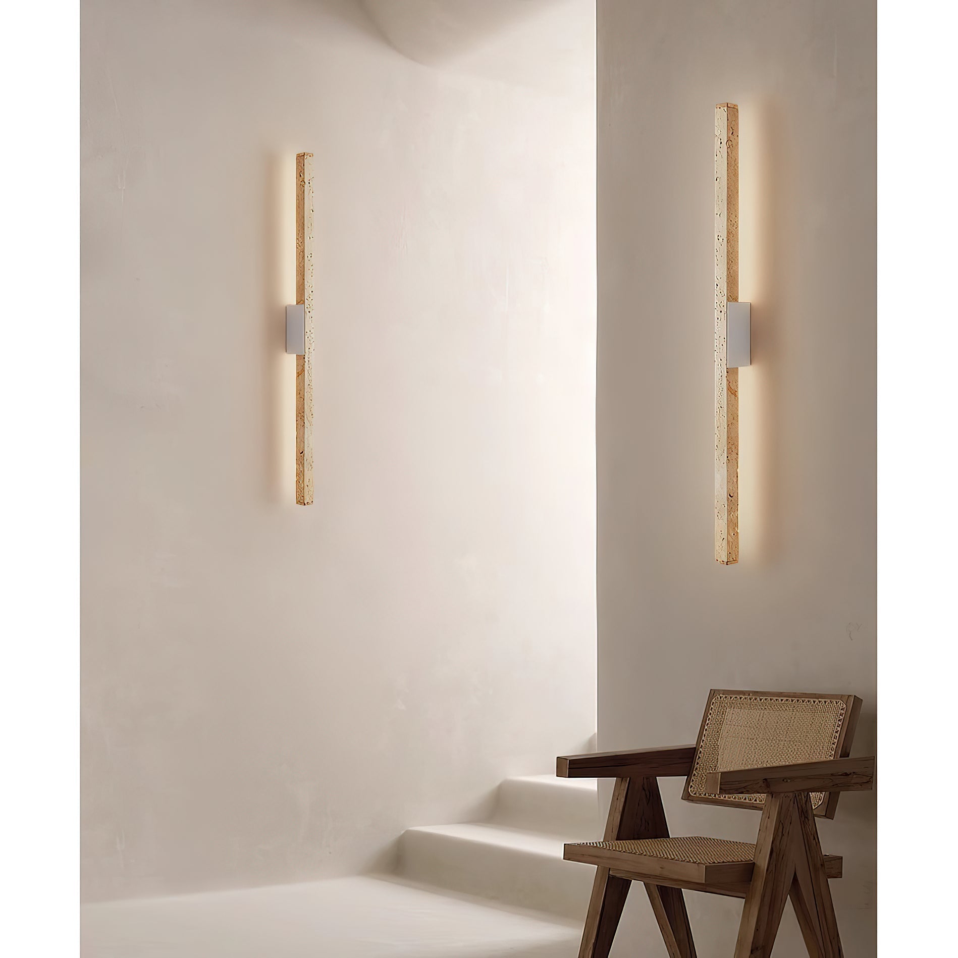 Vivyna Applique Murale Minimaliste En Travertin
