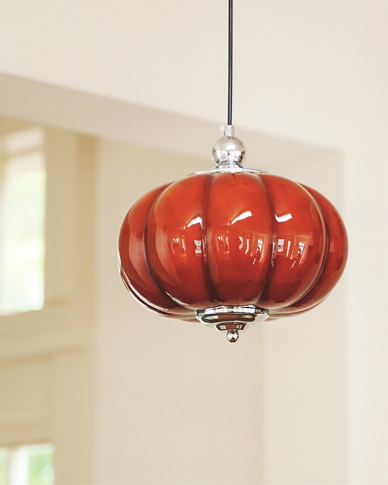 Pumpink Suspension en Verre Vintage