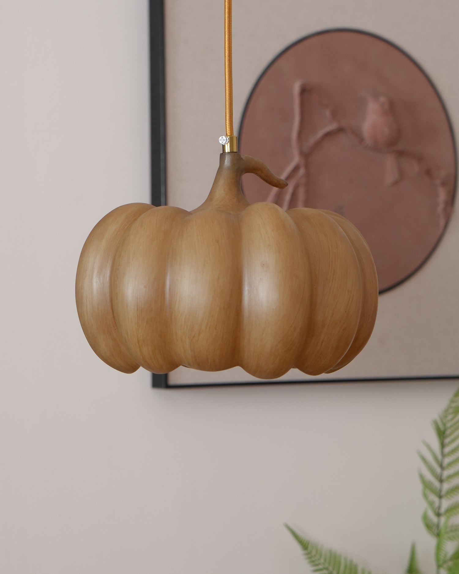 Duzy Pumpkin Lampe Suspendue Résine Vintage Japonaise