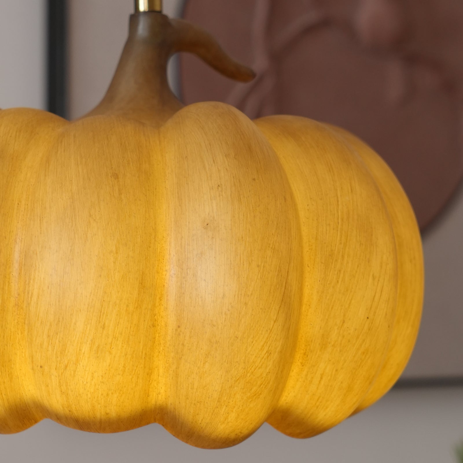 Duzy Pumpkin Lampe Suspendue Résine Vintage Japonaise