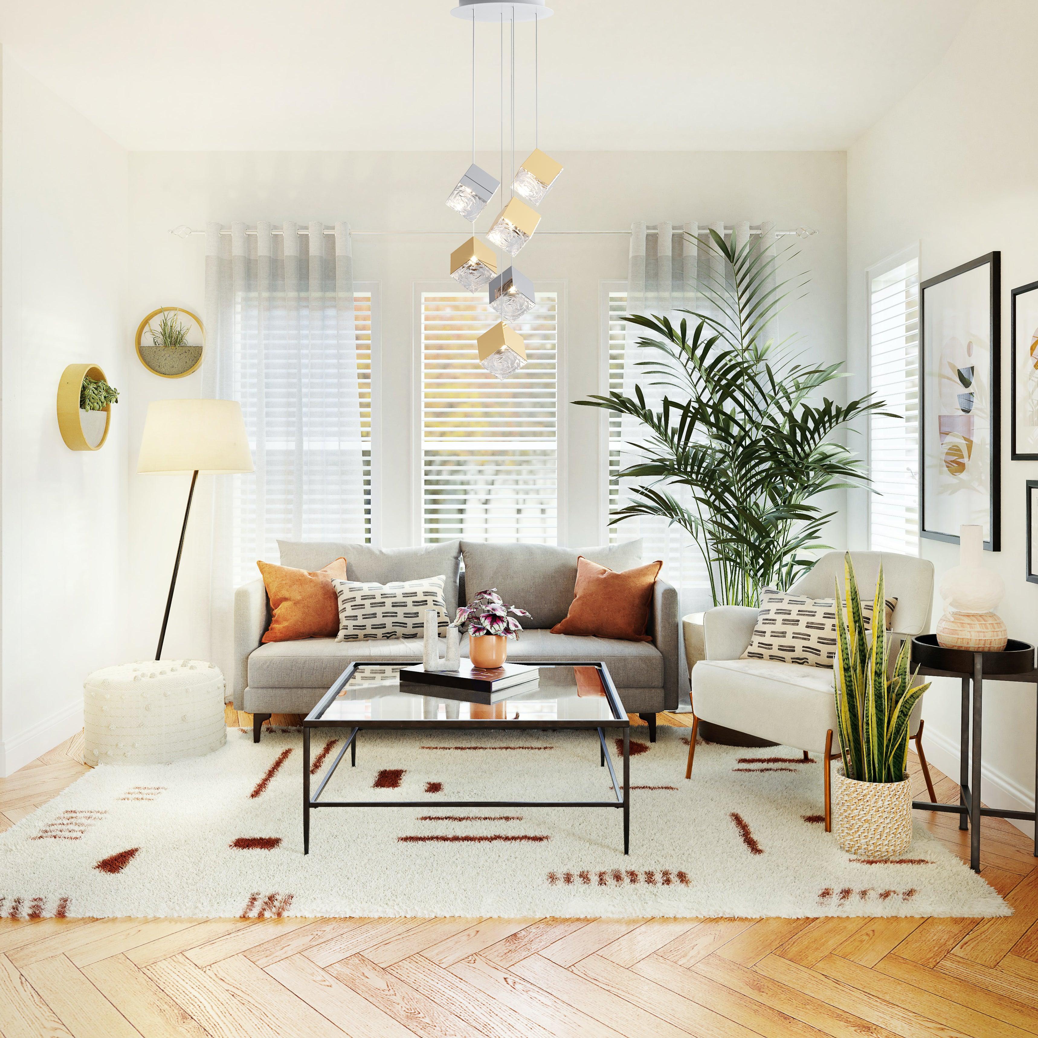 Arco Lustre Cubique Géométrique Artistique