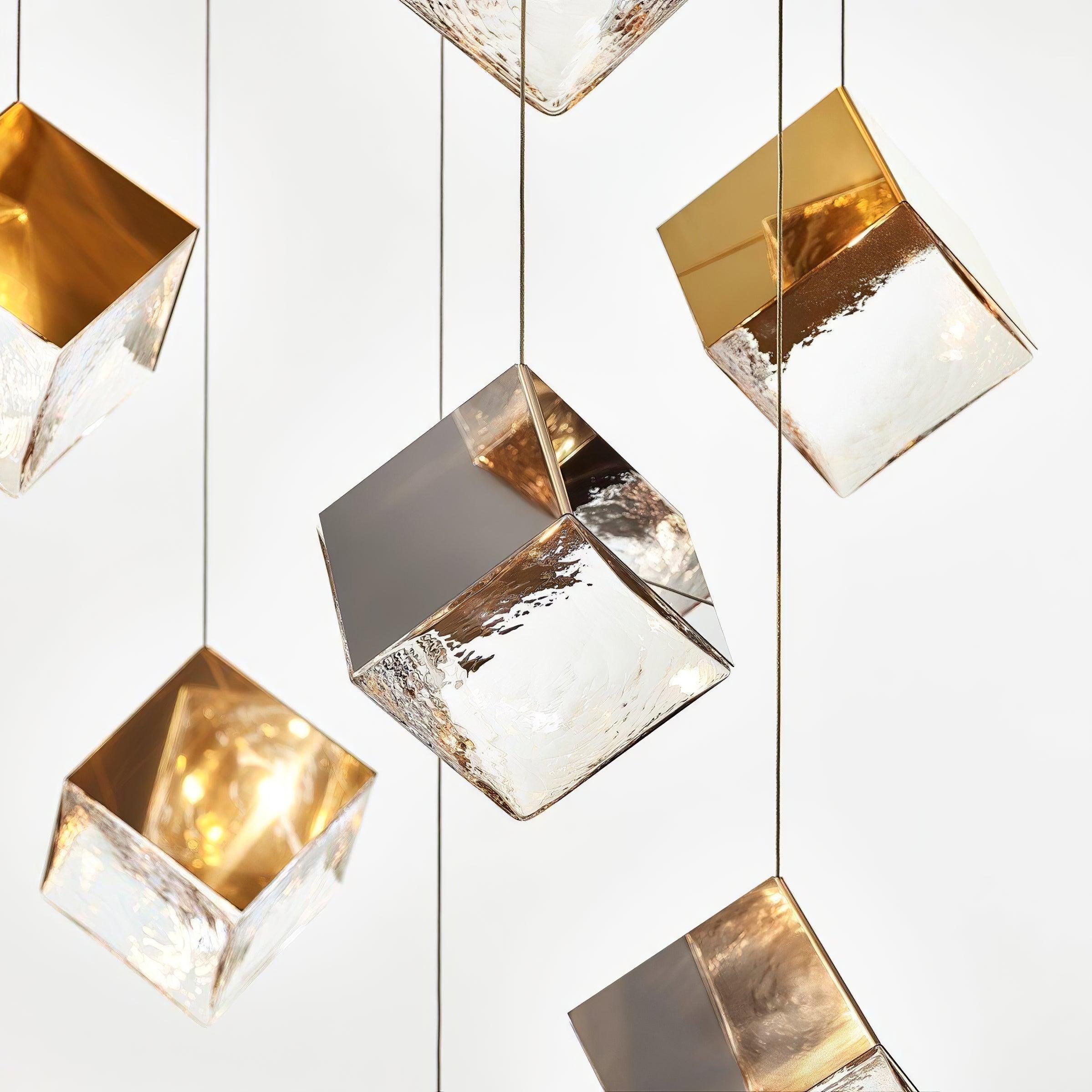 Arco Lustre Cubique Géométrique Artistique