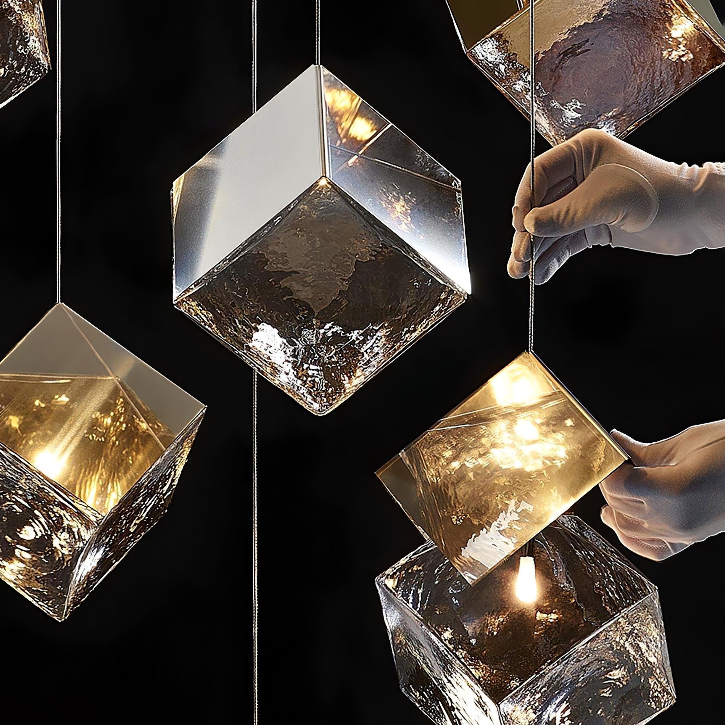 Arco Lustre Cubique Géométrique Artistique