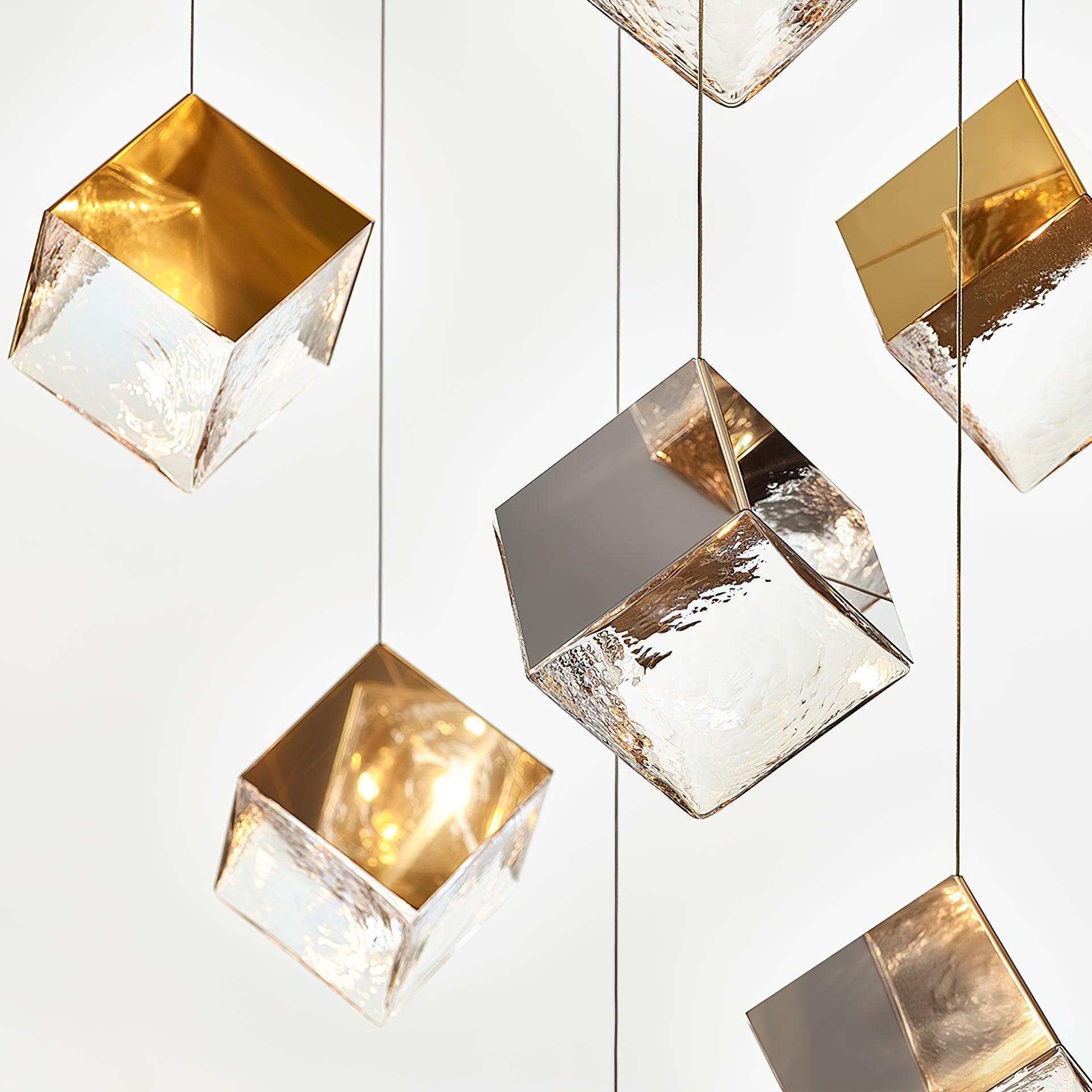 Arco Lustre Cubique Géométrique Artistique