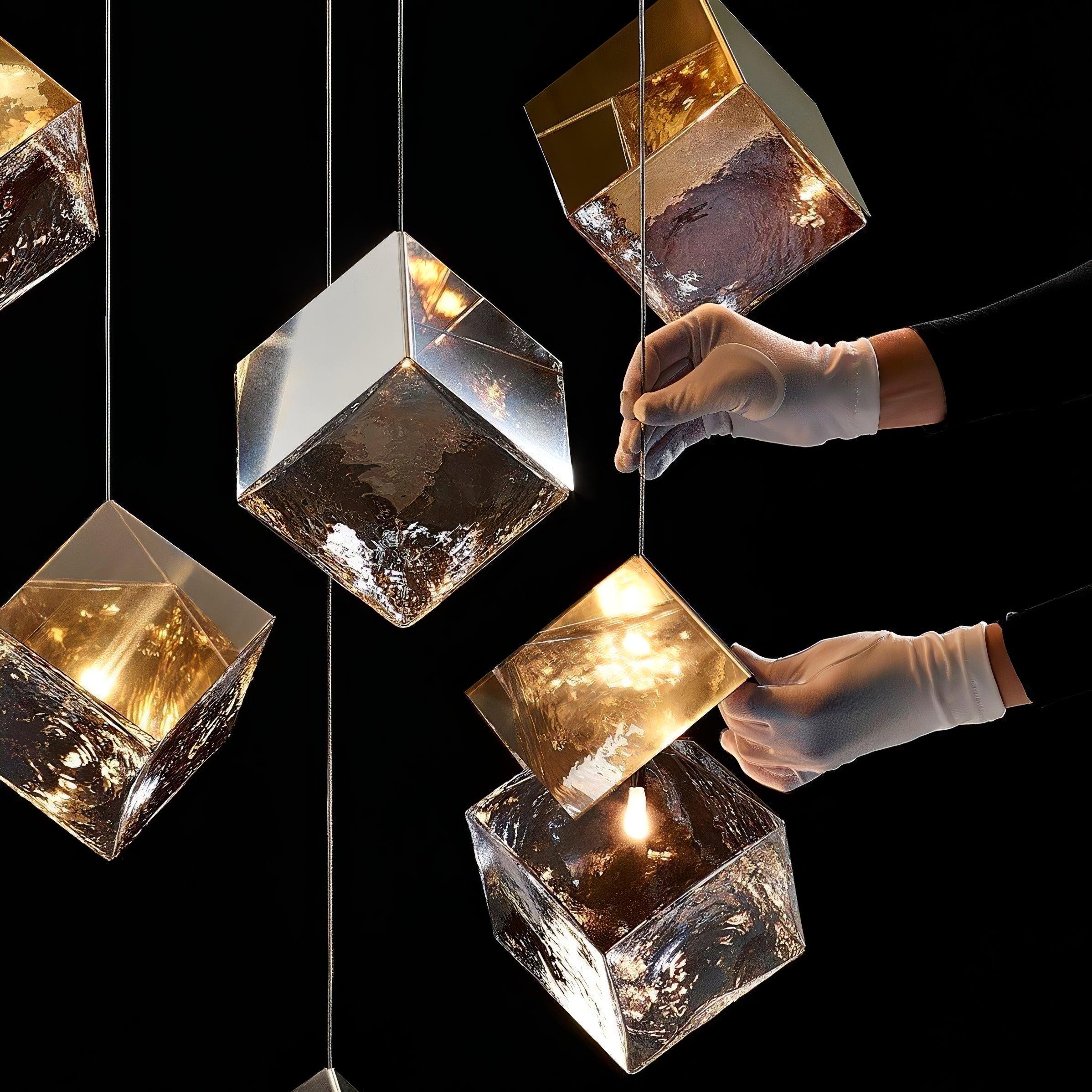 Arco Lustre Cubique Géométrique Artistique