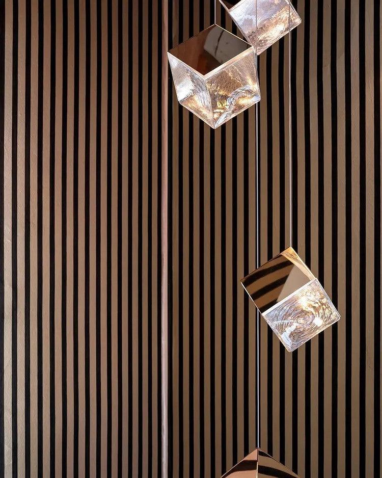 Arco Lustre Cubique Géométrique Artistique