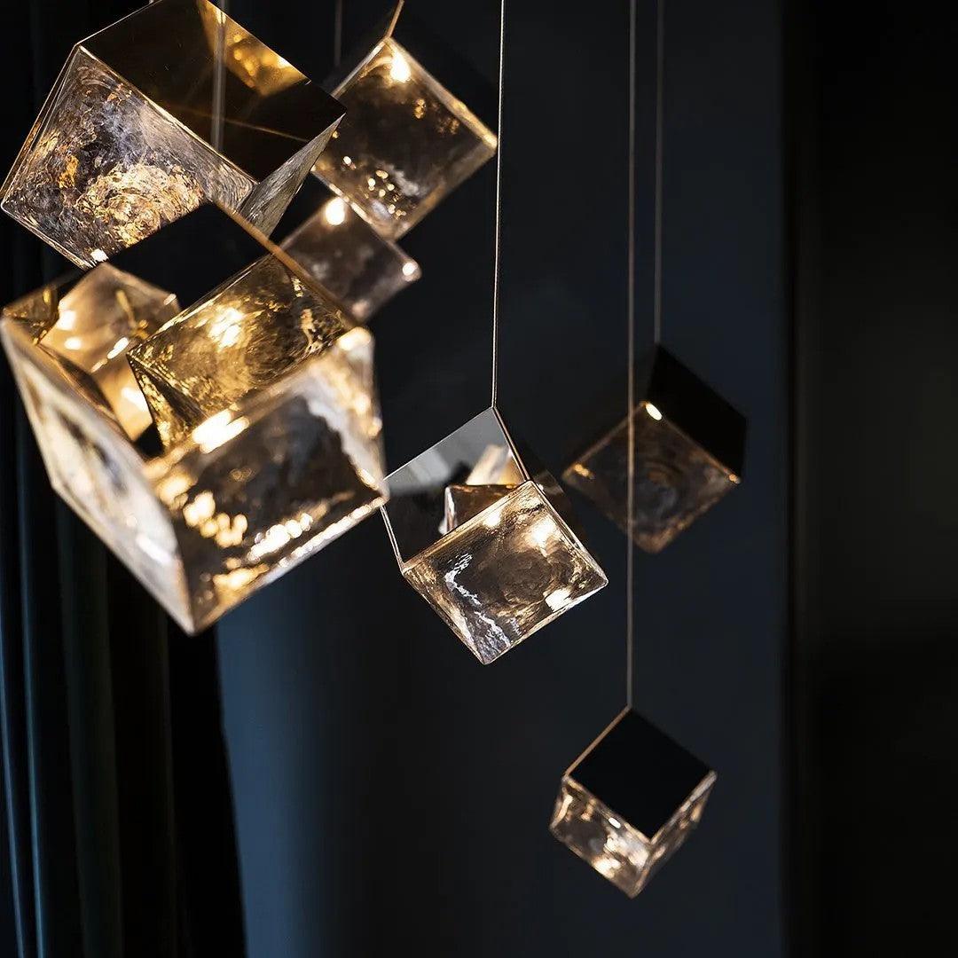 Arco Lustre Cubique Géométrique Artistique