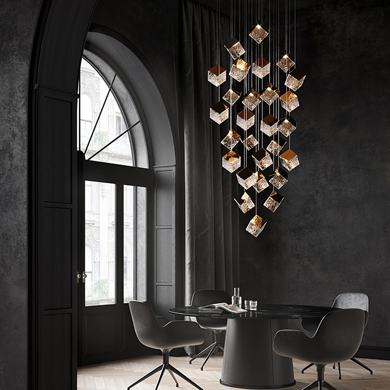 Arco Lustre Cubique Géométrique Artistique
