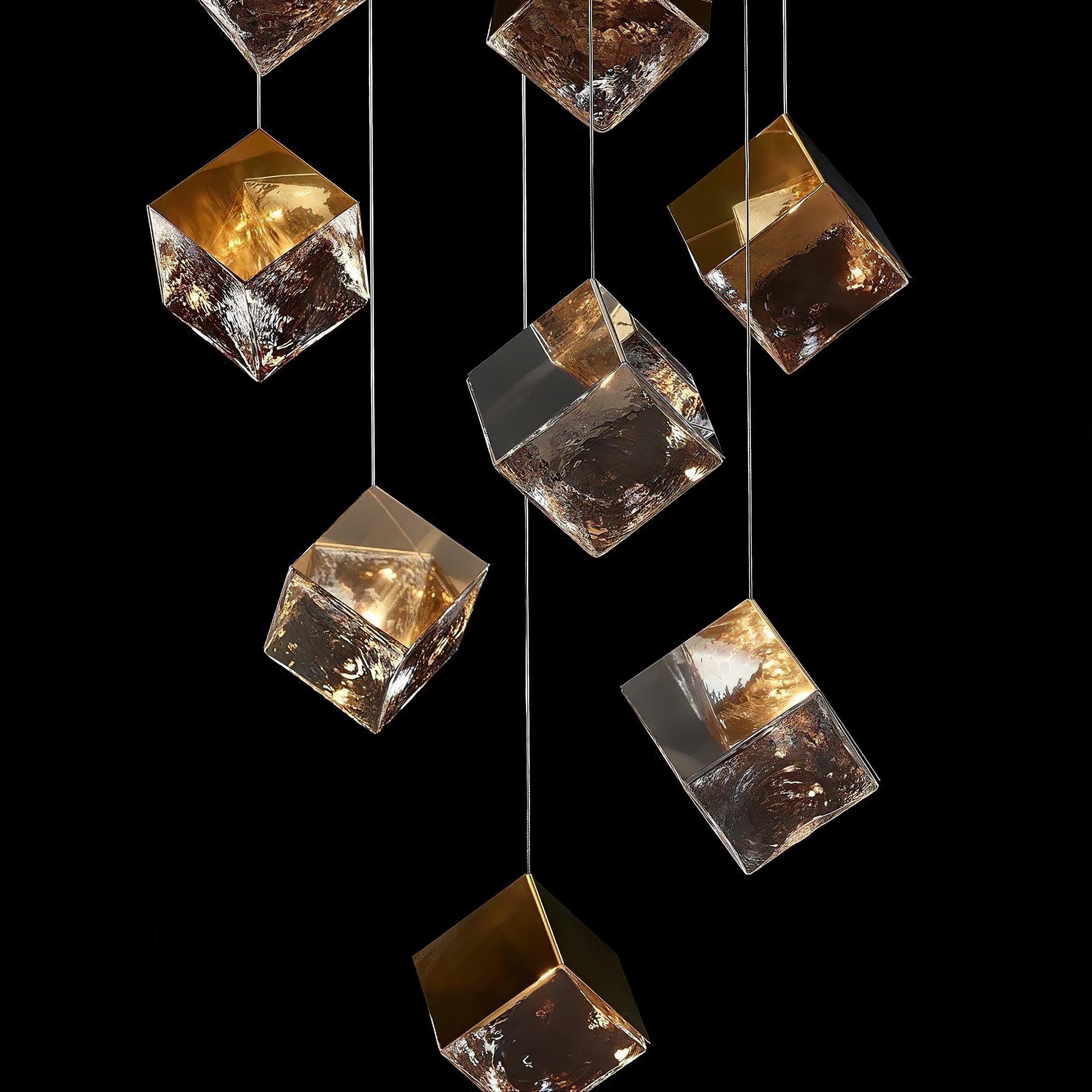 Arco Lustre Cubique Géométrique Artistique