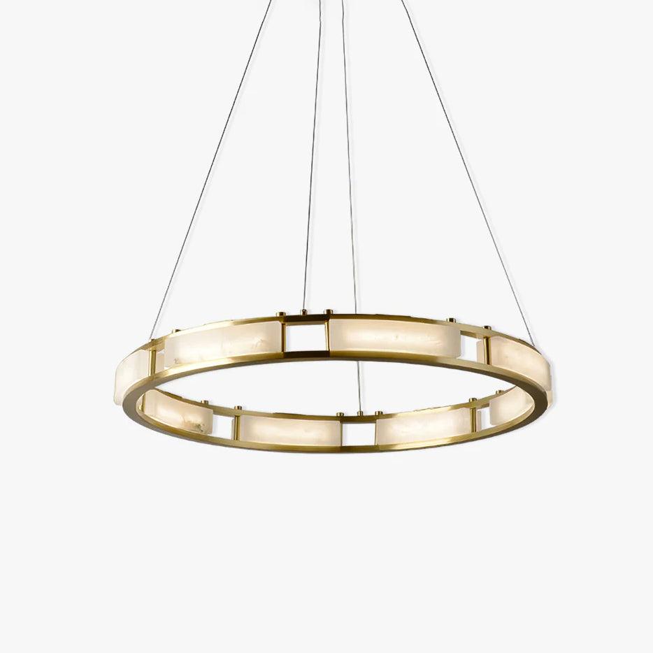 Symiria Luxe Albâtre Anneau Pendentif Lumière