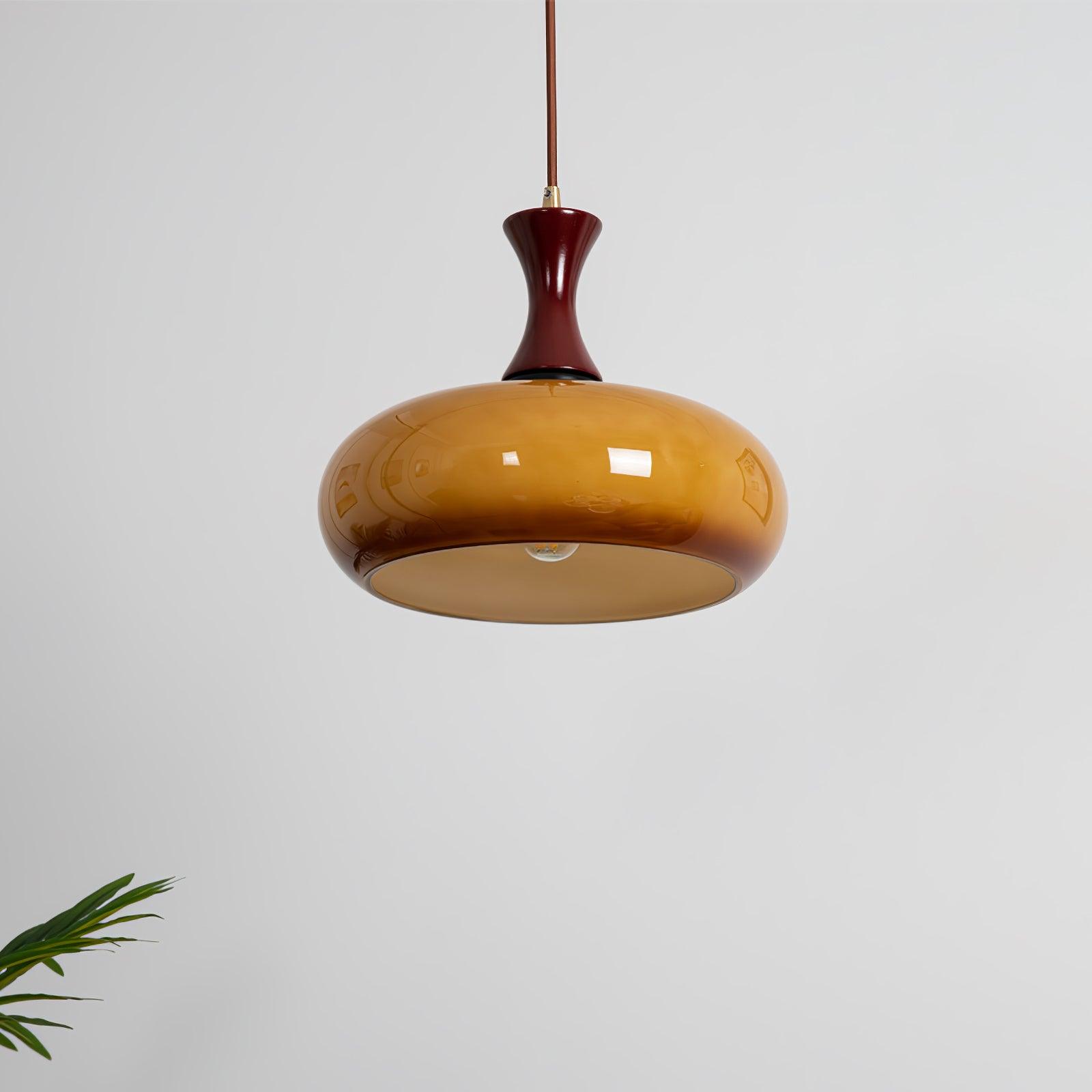 Cadenza Lampe suspendue rétro en bois