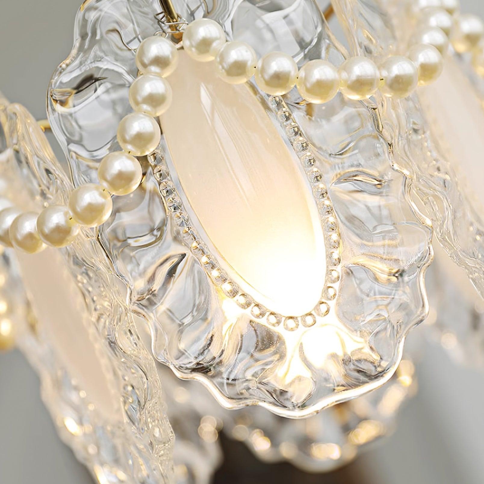 Elysia Lampe Suspension Abat-jour en Verre