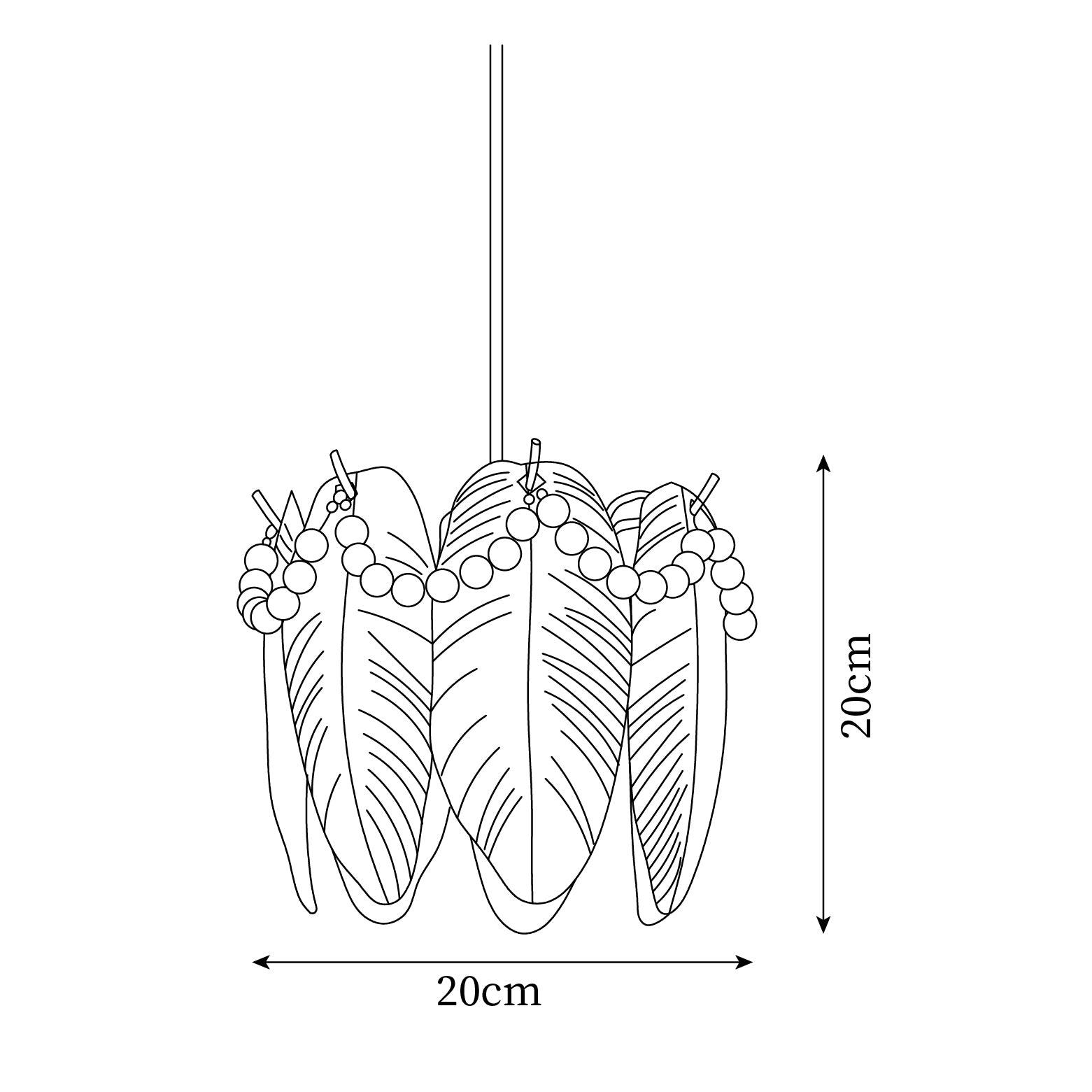 Elysia Lampe Suspension Abat-jour en Verre