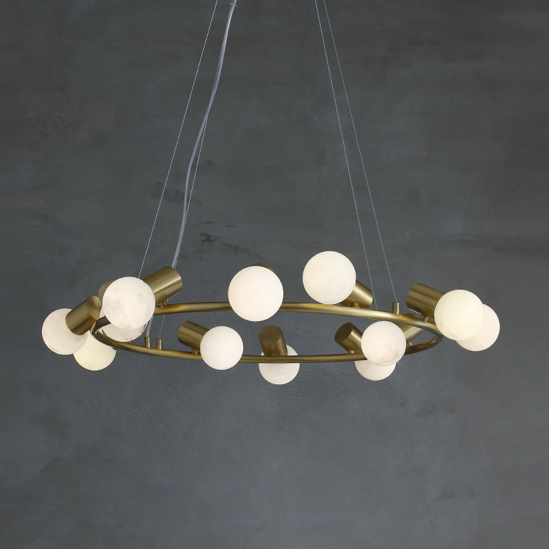 Nyphaiel Lustre Postmoderne De Luxe En Albâtre