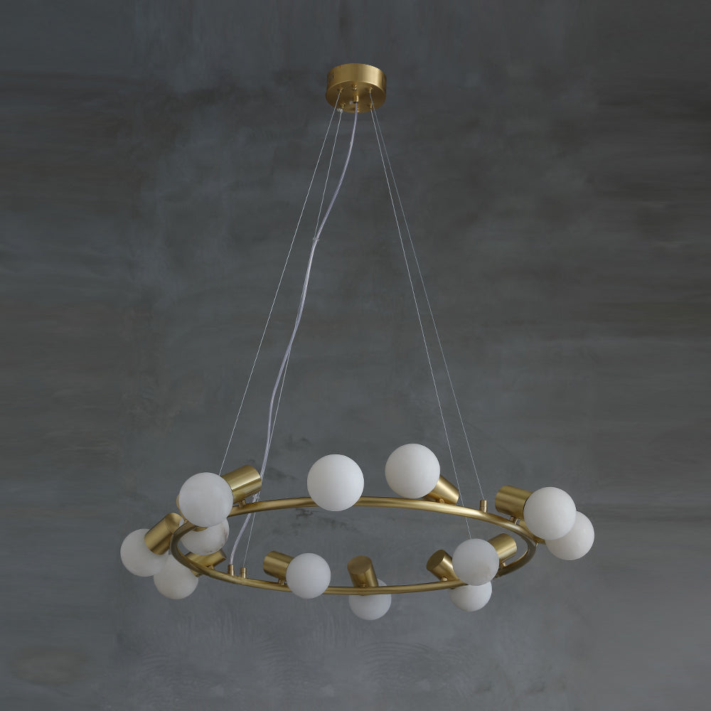 Nyphaiel Lustre Postmoderne De Luxe En Albâtre