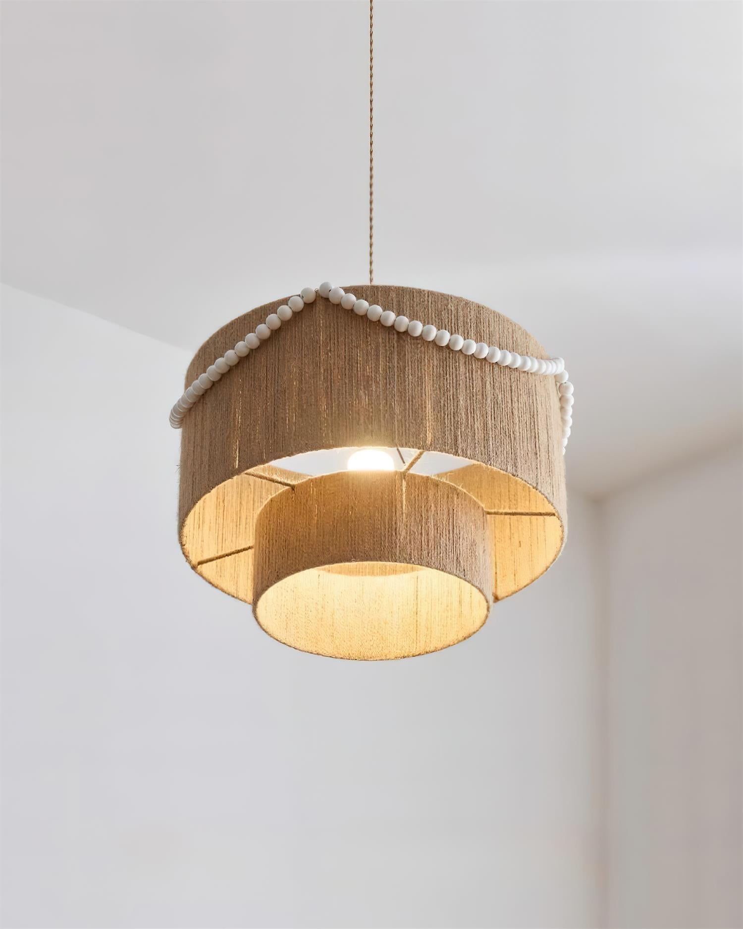 Raffine Suspension Moderne en Bois