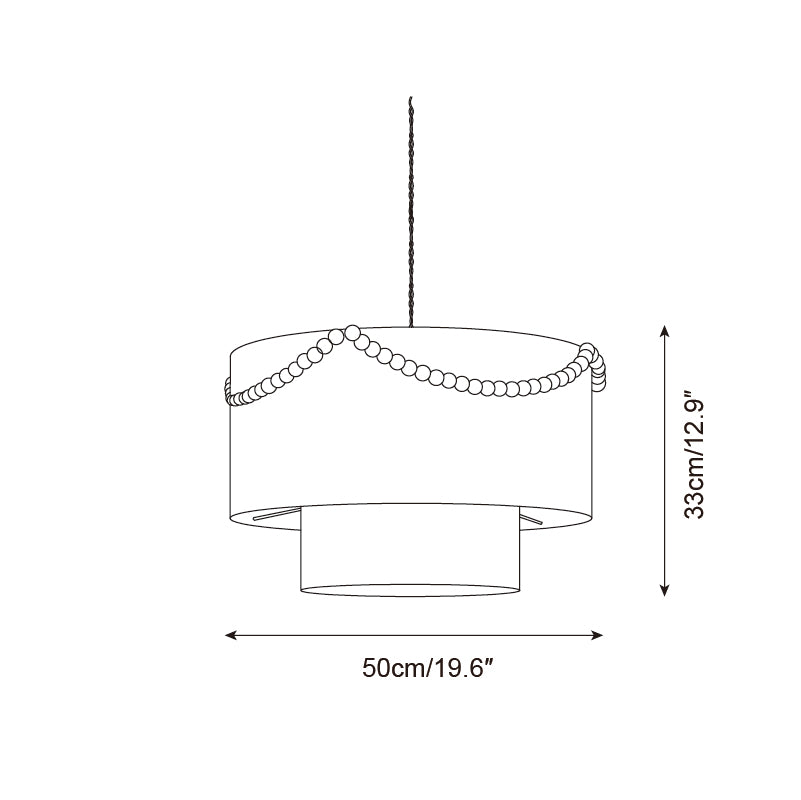 Raffine Suspension Moderne en Bois