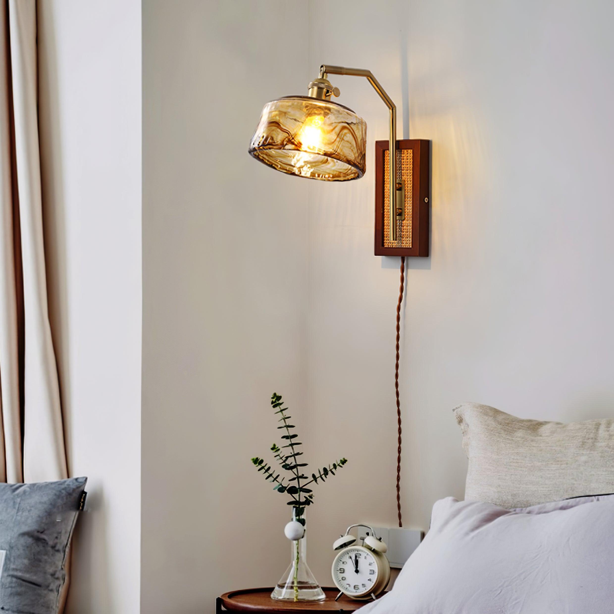 Cusorion Premium Nordic Art Glass Bamboo Wall Lamp
