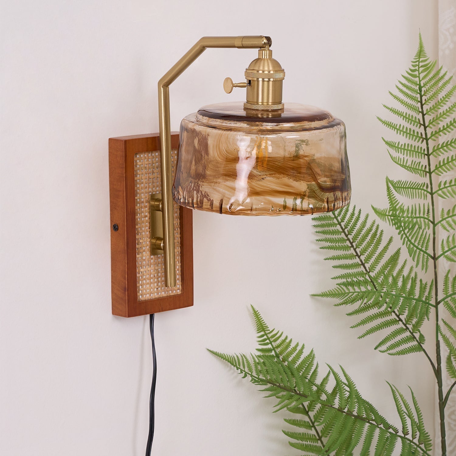 Cusorion Premium Nordic Art Glass Bamboo Wall Lamp