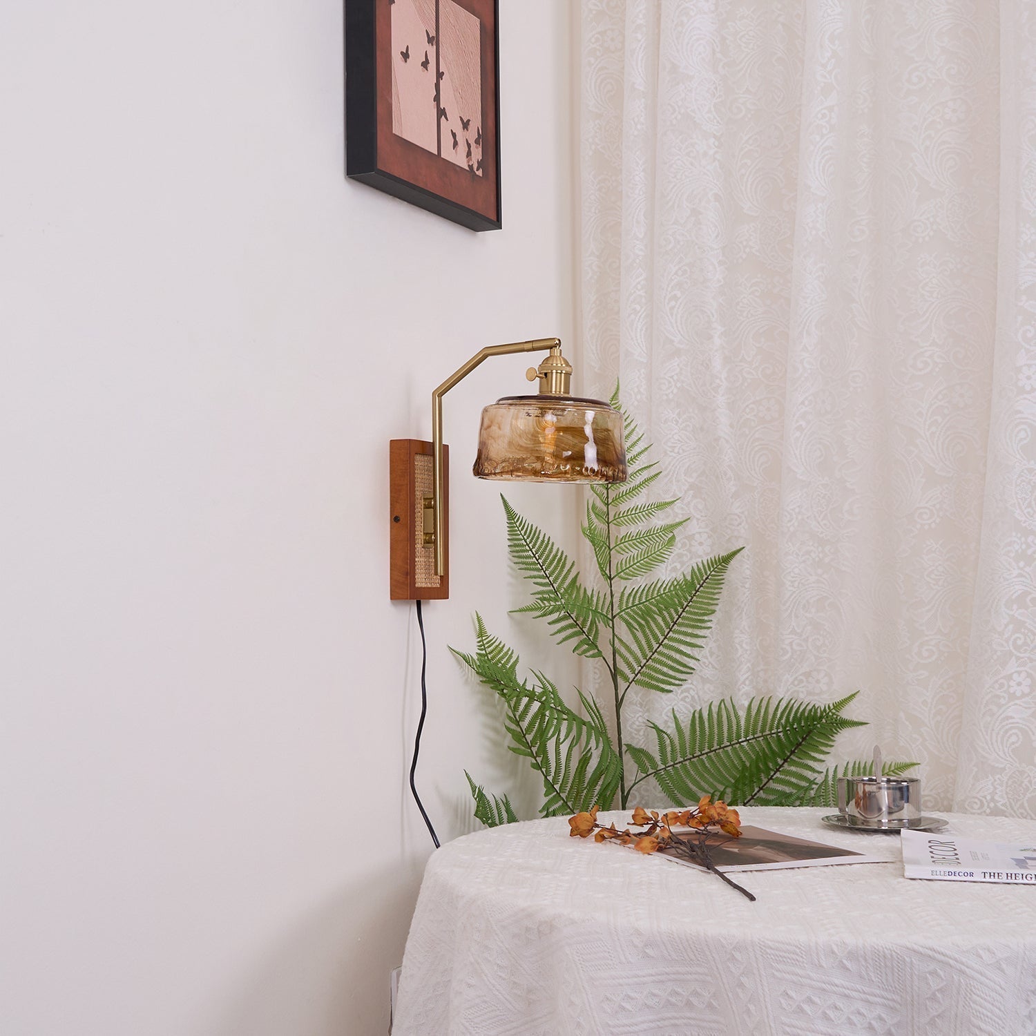 Cusorion Premium Nordic Art Glass Bamboo Wall Lamp