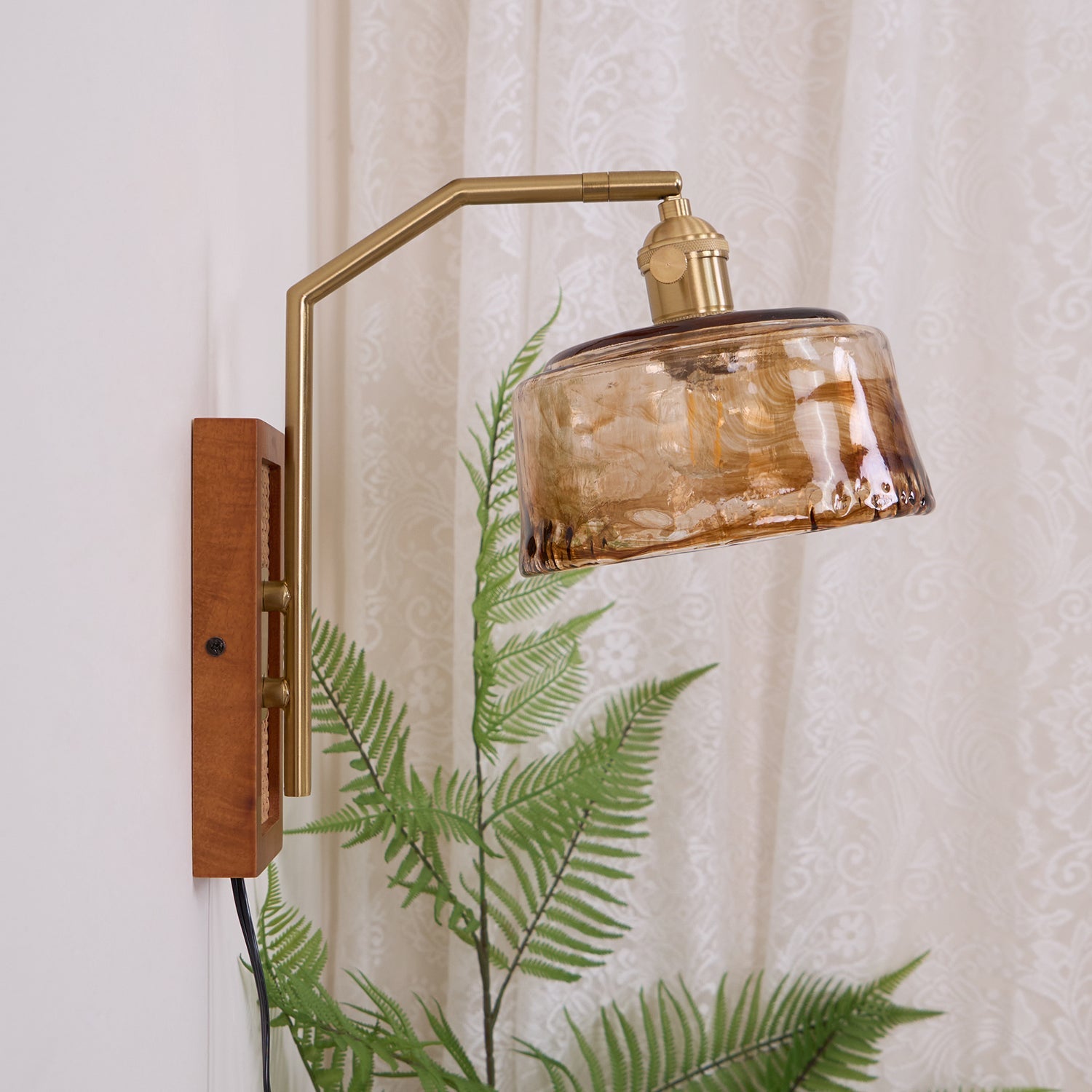 Cusorion Premium Nordic Art Glass Bamboo Wall Lamp