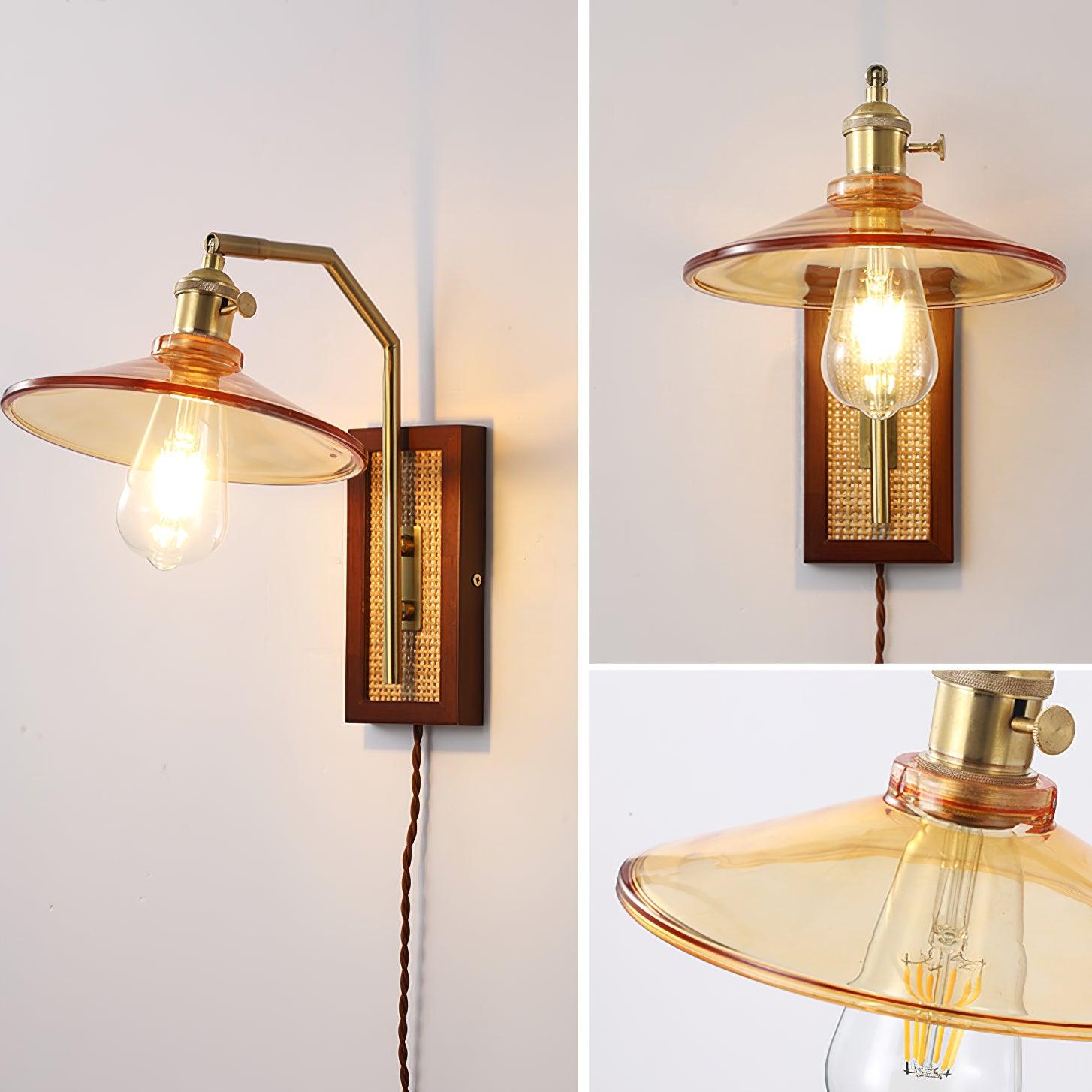Cusorion Premium Nordic Art Glass Bamboo Wall Lamp