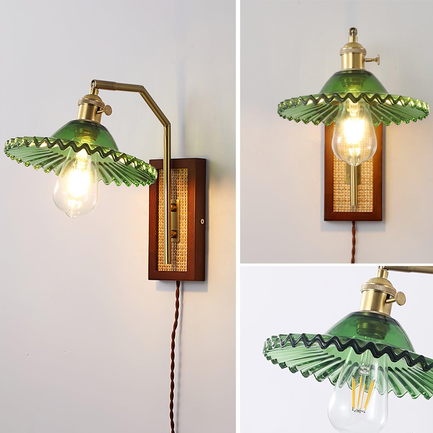 Cusorion Premium Nordic Art Glass Bamboo Wall Lamp