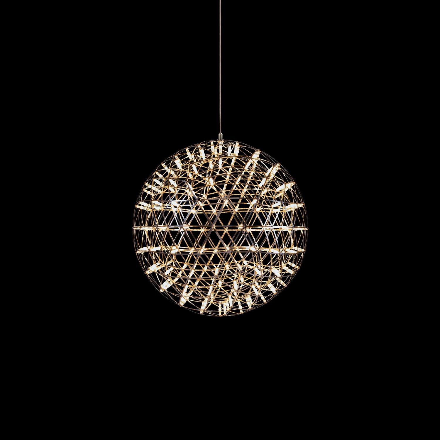 Ivthayra Suspension Boule Dorée de Luxe Postmoderne
