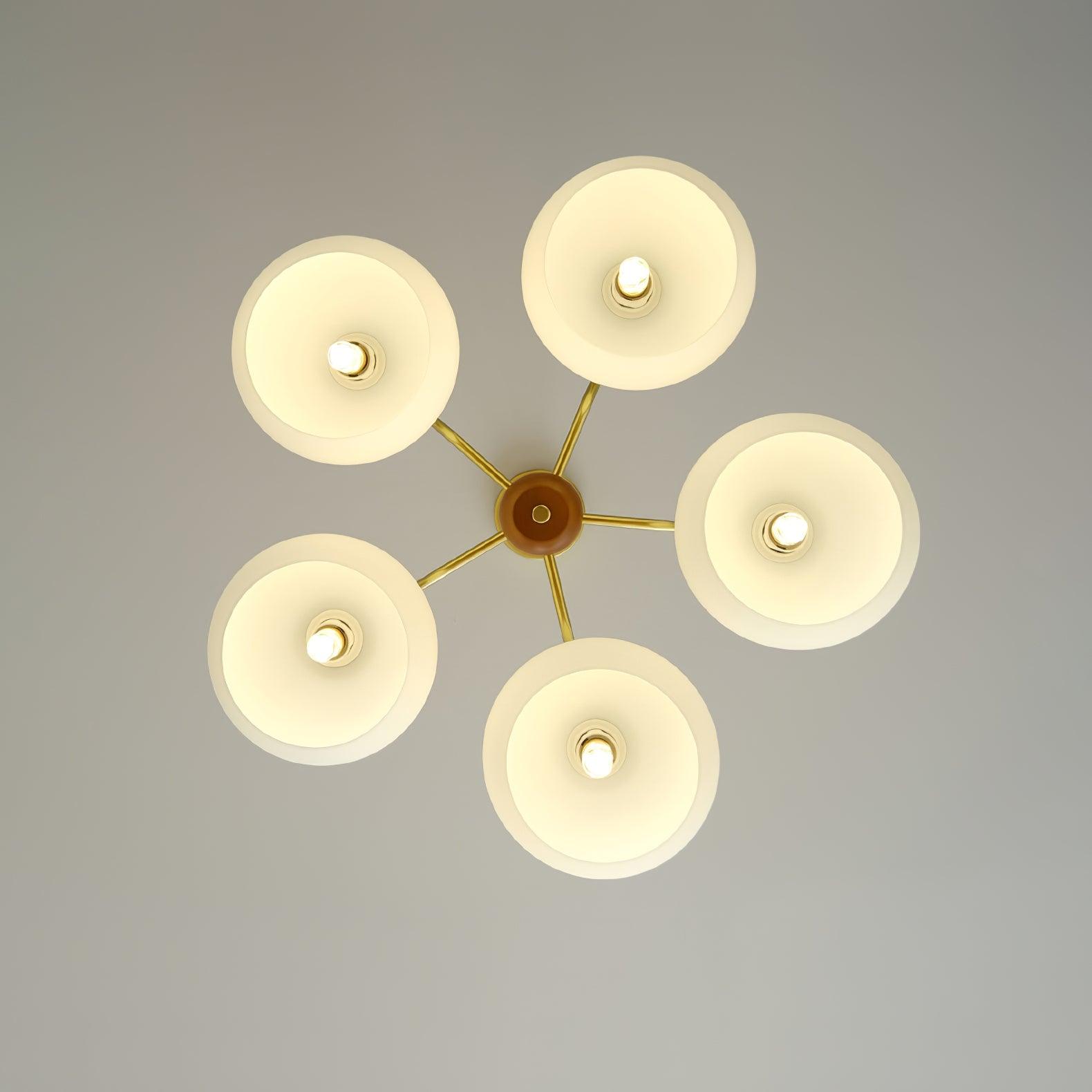 Raito Lustre en Verre Style Vintage Américain.