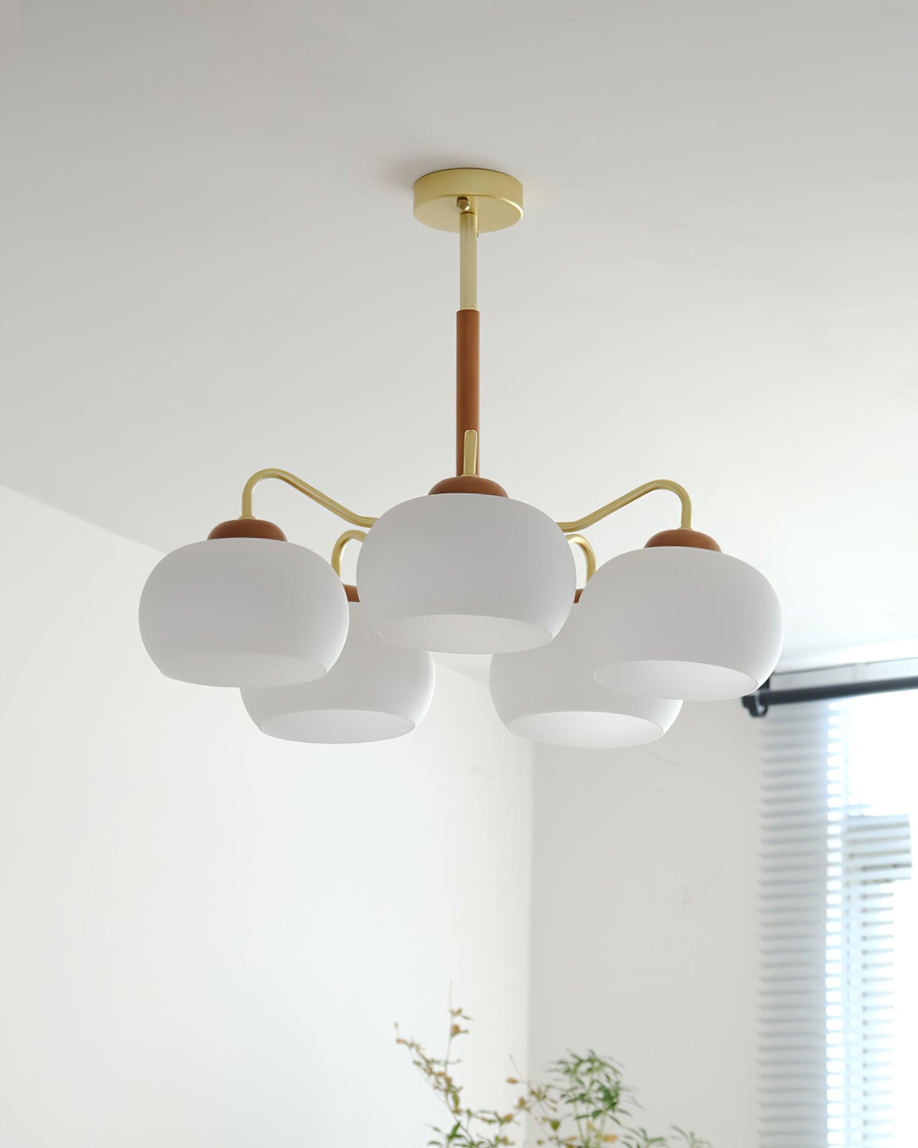 Raito Lustre en Verre Style Vintage Américain.