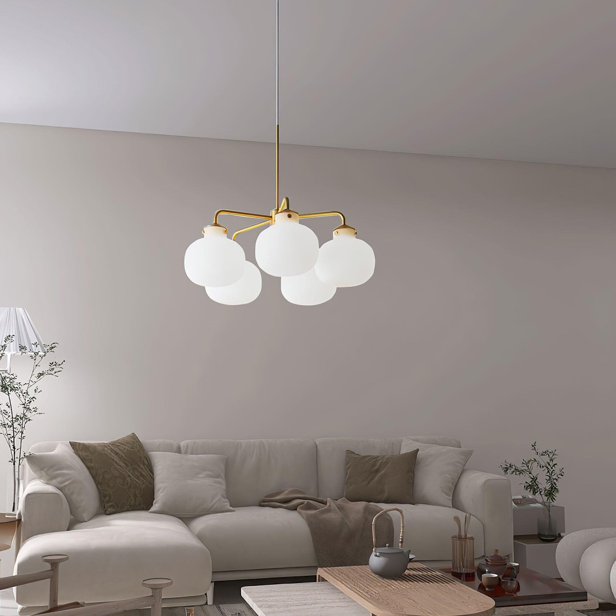 Halo Contemporary Glass Pendant Lamp