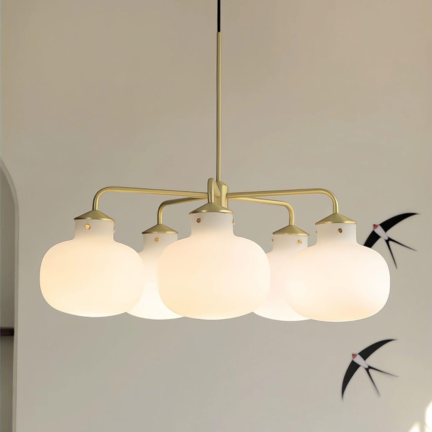 Halo Contemporary Glass Pendant Lamp