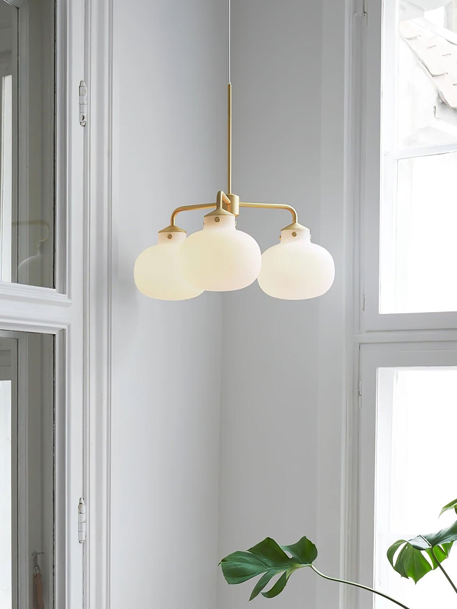Halo Contemporary Glass Pendant Lamp