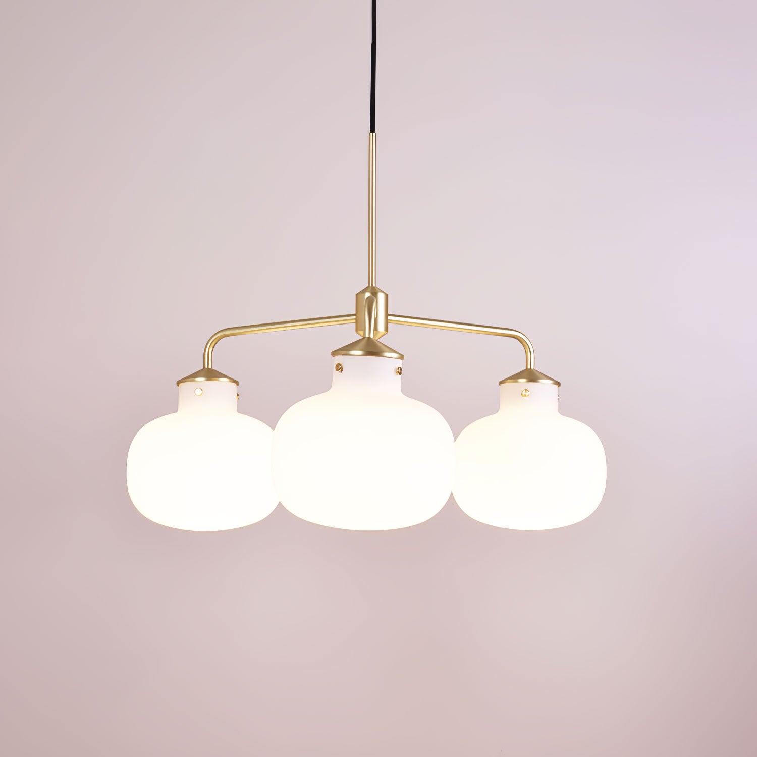 Halo Contemporary Glass Pendant Lamp
