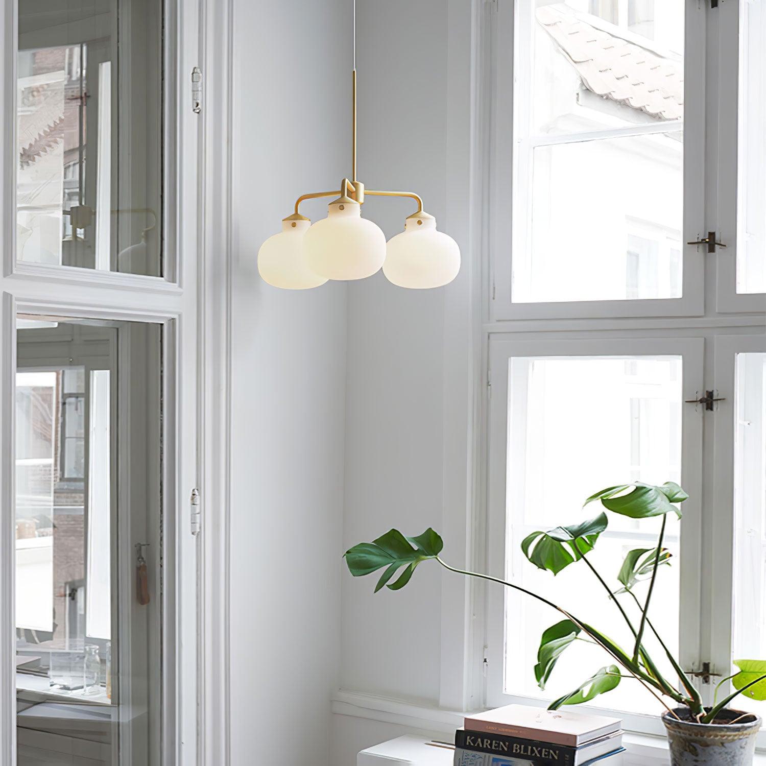 Halo Contemporary Glass Pendant Lamp