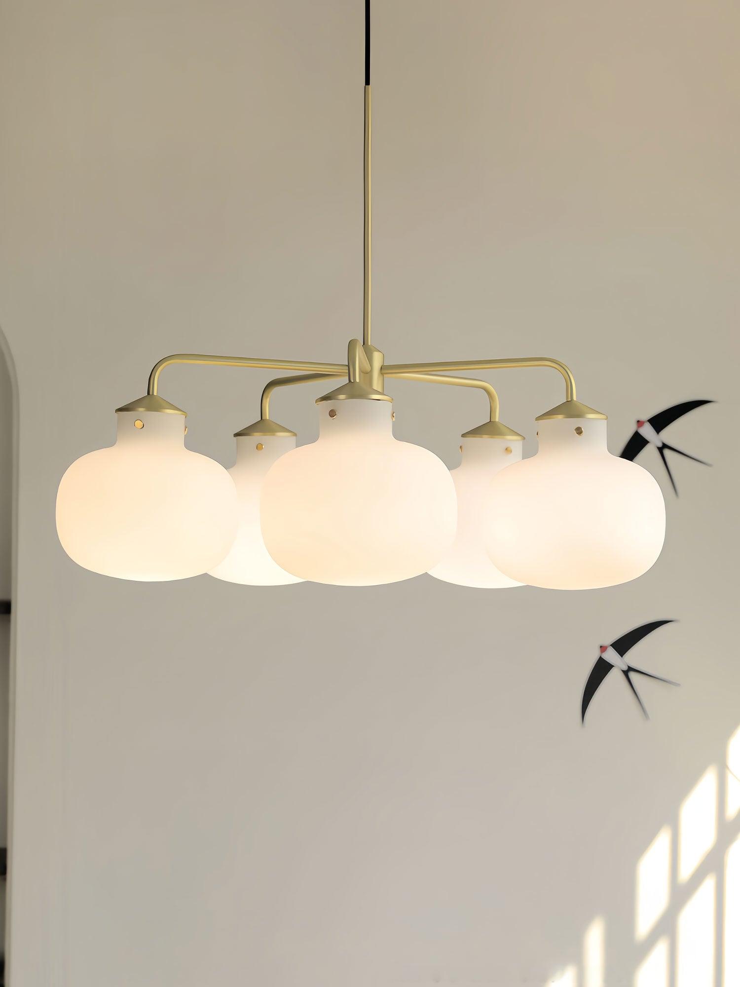 Halo Contemporary Glass Pendant Lamp