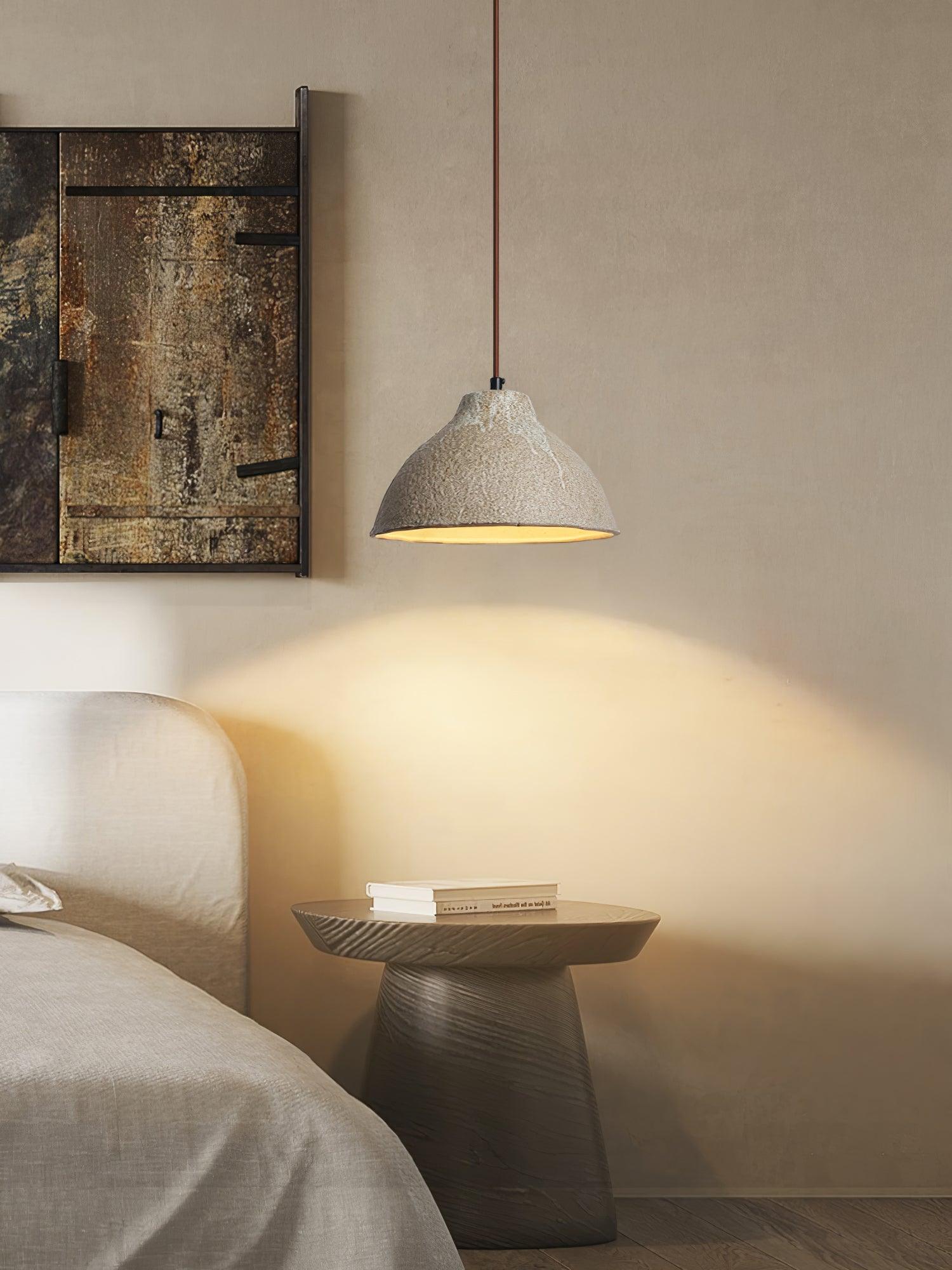 Zandora Suspension Rétro en Céramique et Bois