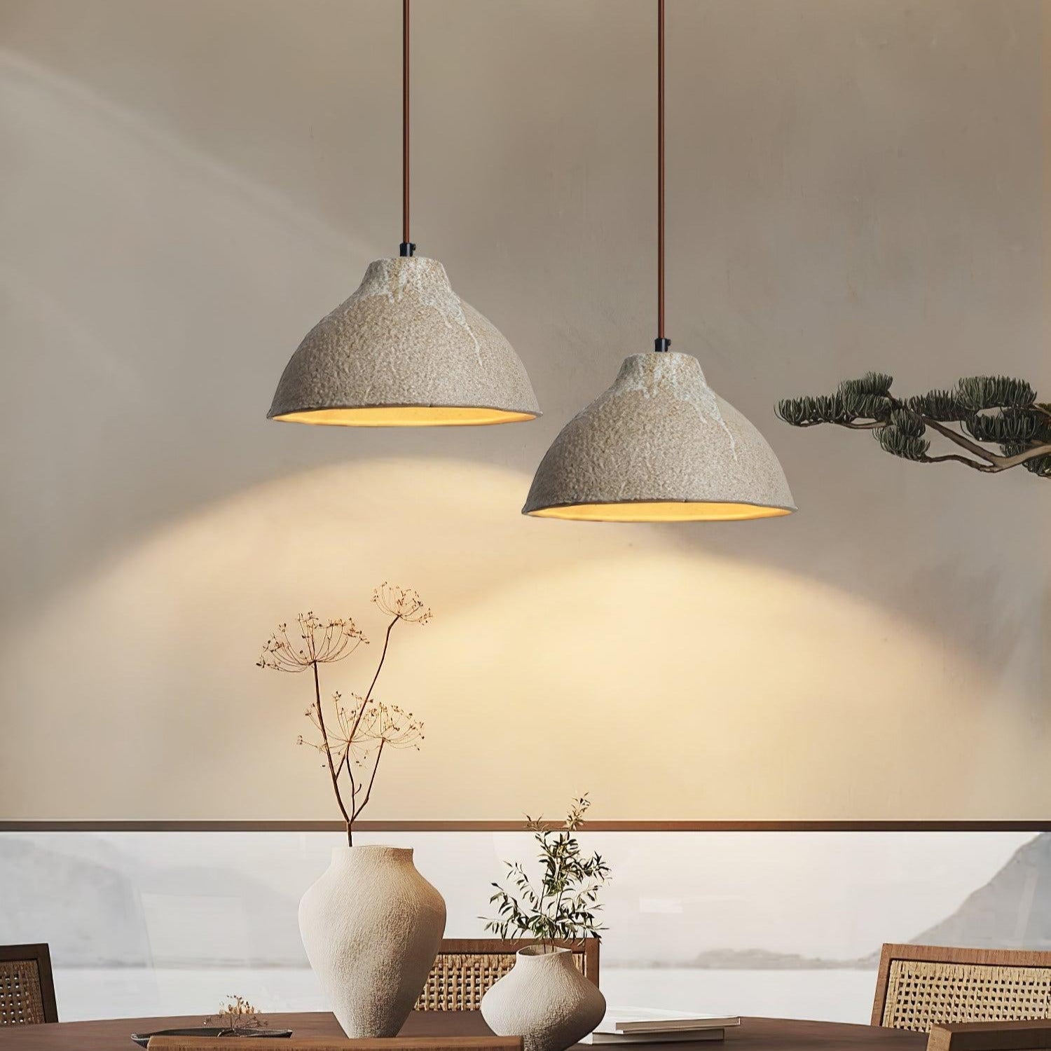 Maple Suspension en céramique texturée