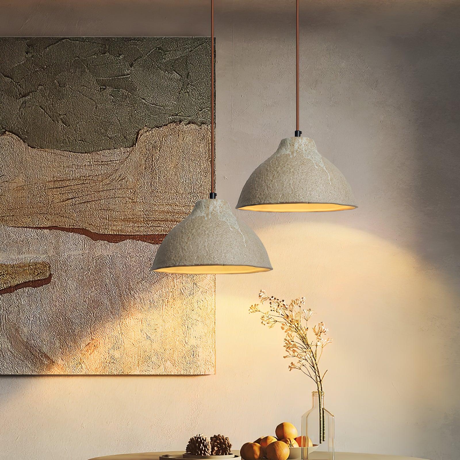 Maple Suspension en céramique texturée