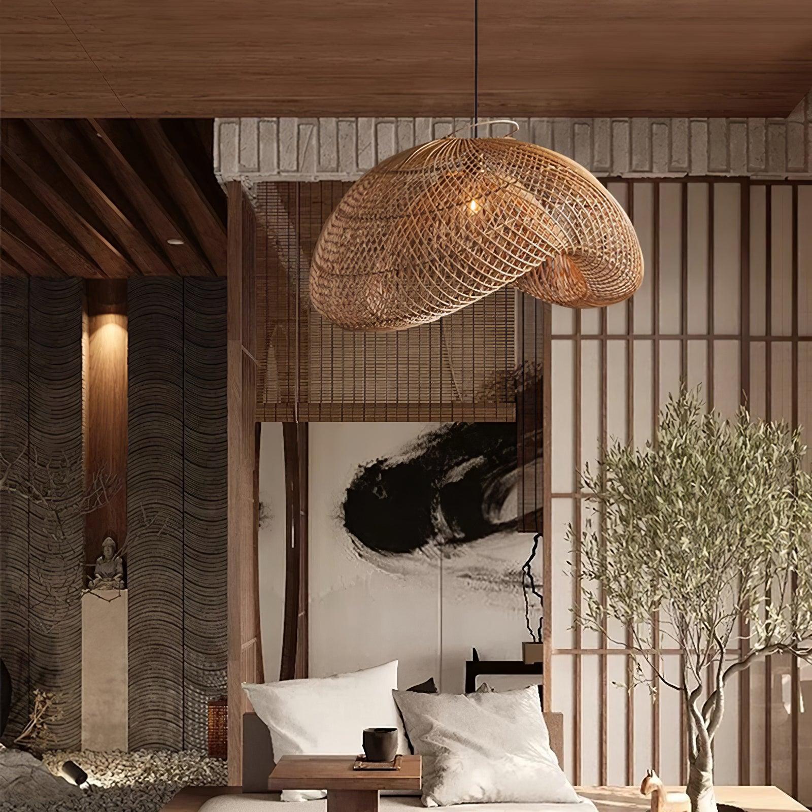 Averon Suspension Vintage en Rotin