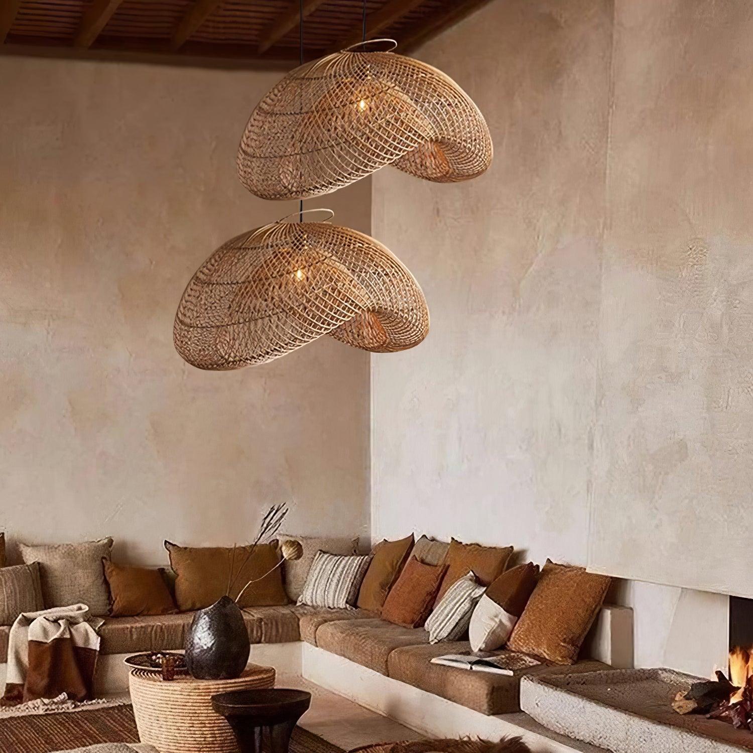 Averon Suspension Vintage en Rotin