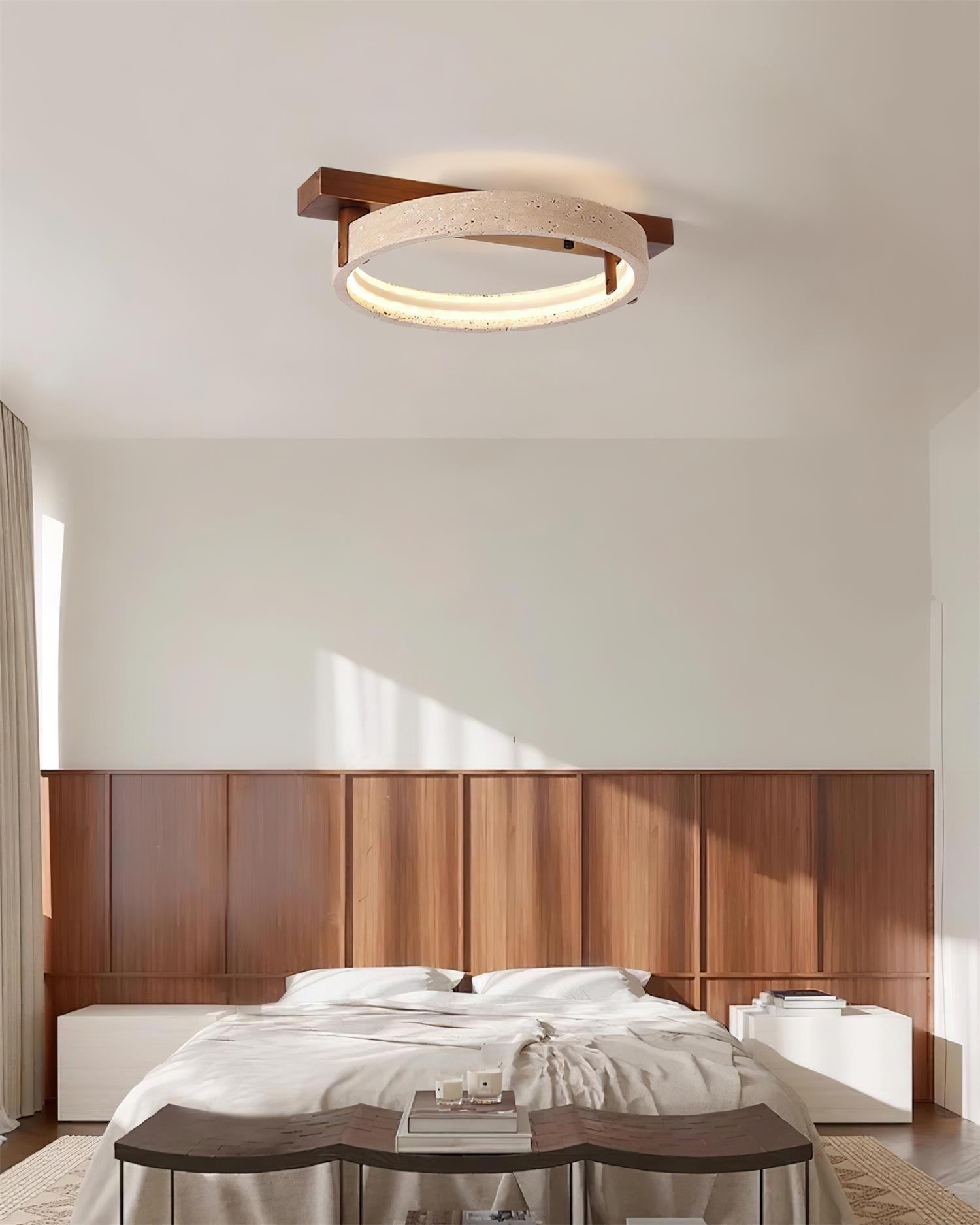 Ritta Lampe Plafonnier Travertin Naturel