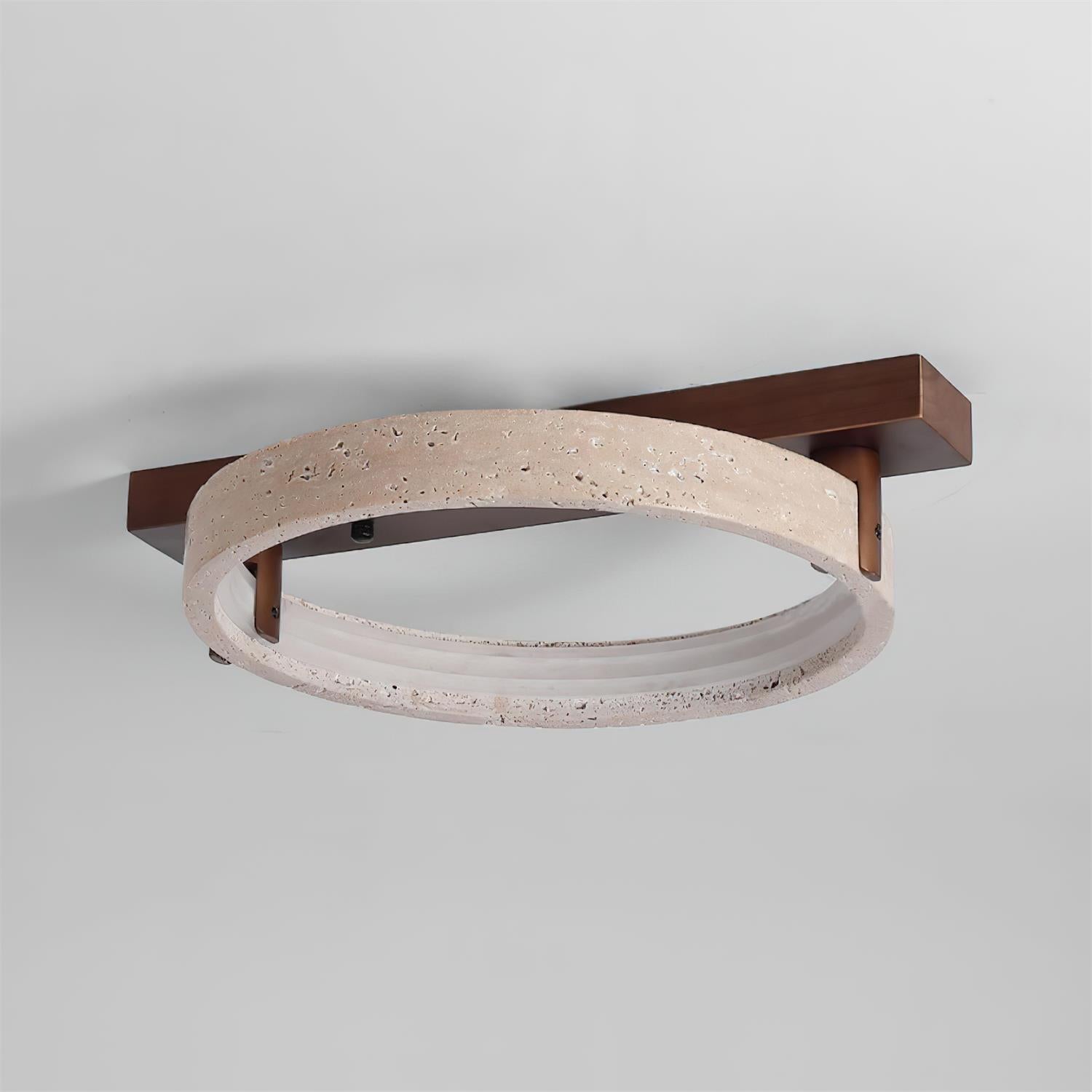 Ritta Lampe Plafonnier Travertin Naturel