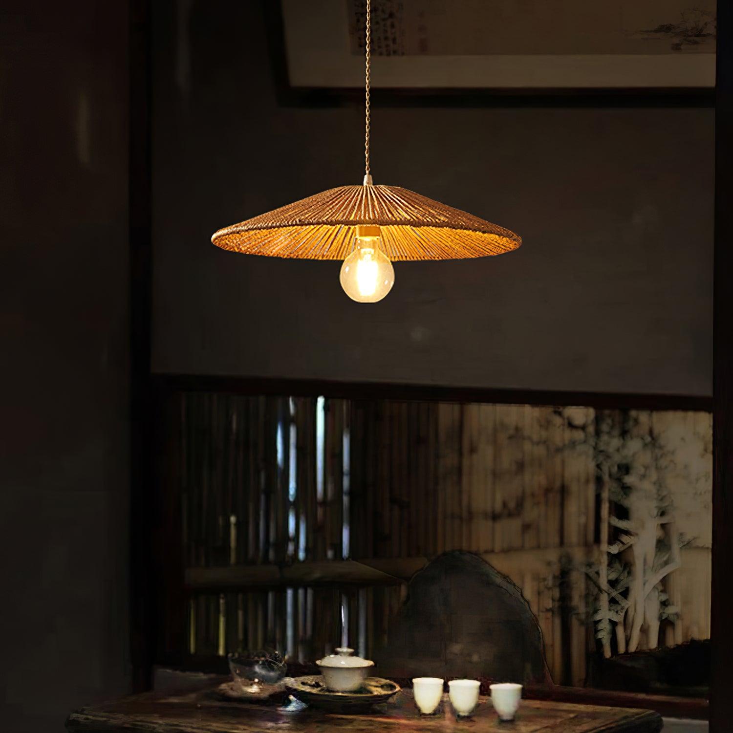 Sola Lampe Suspension Rattan
