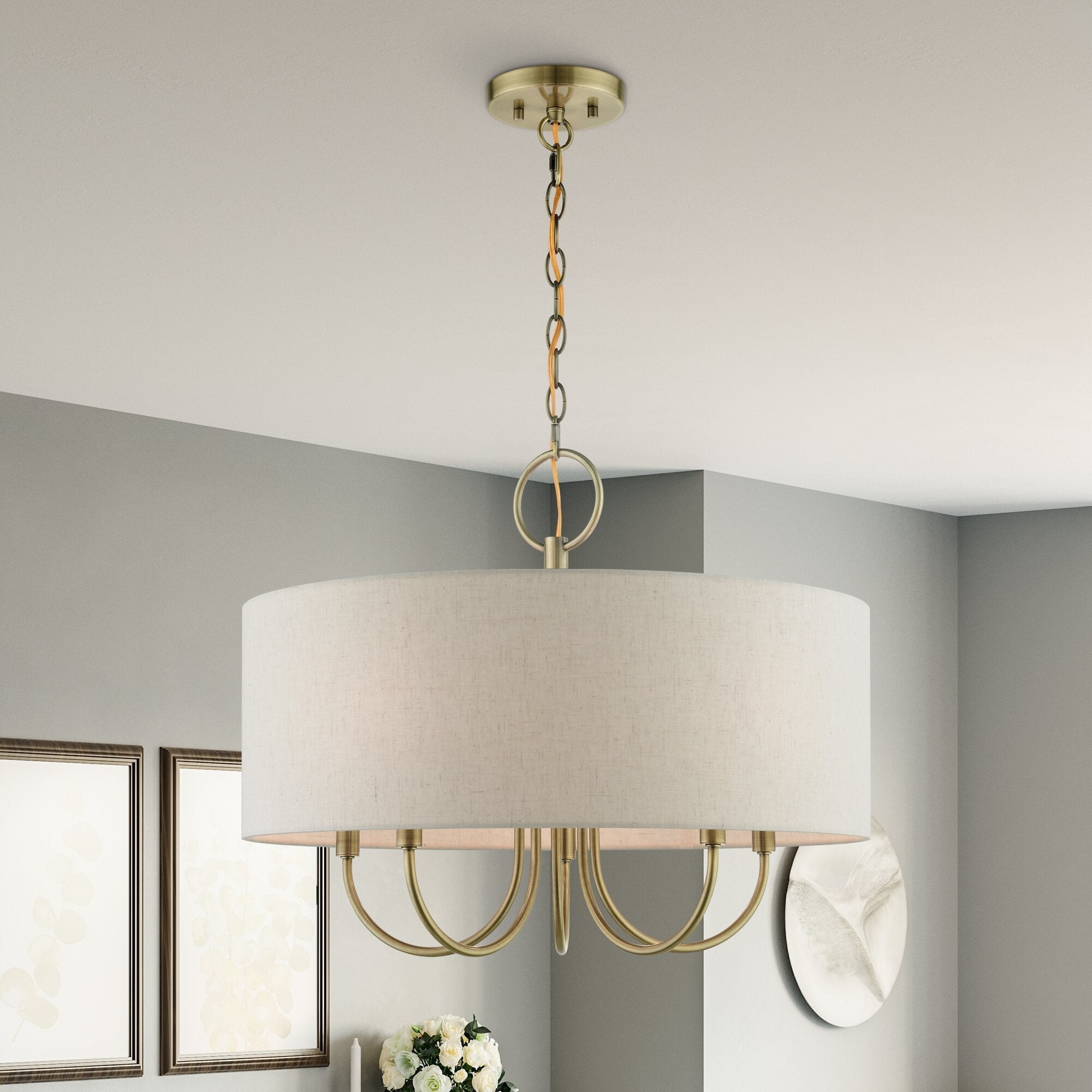 Lustre en Tissu Vintage Classique Ovyneth