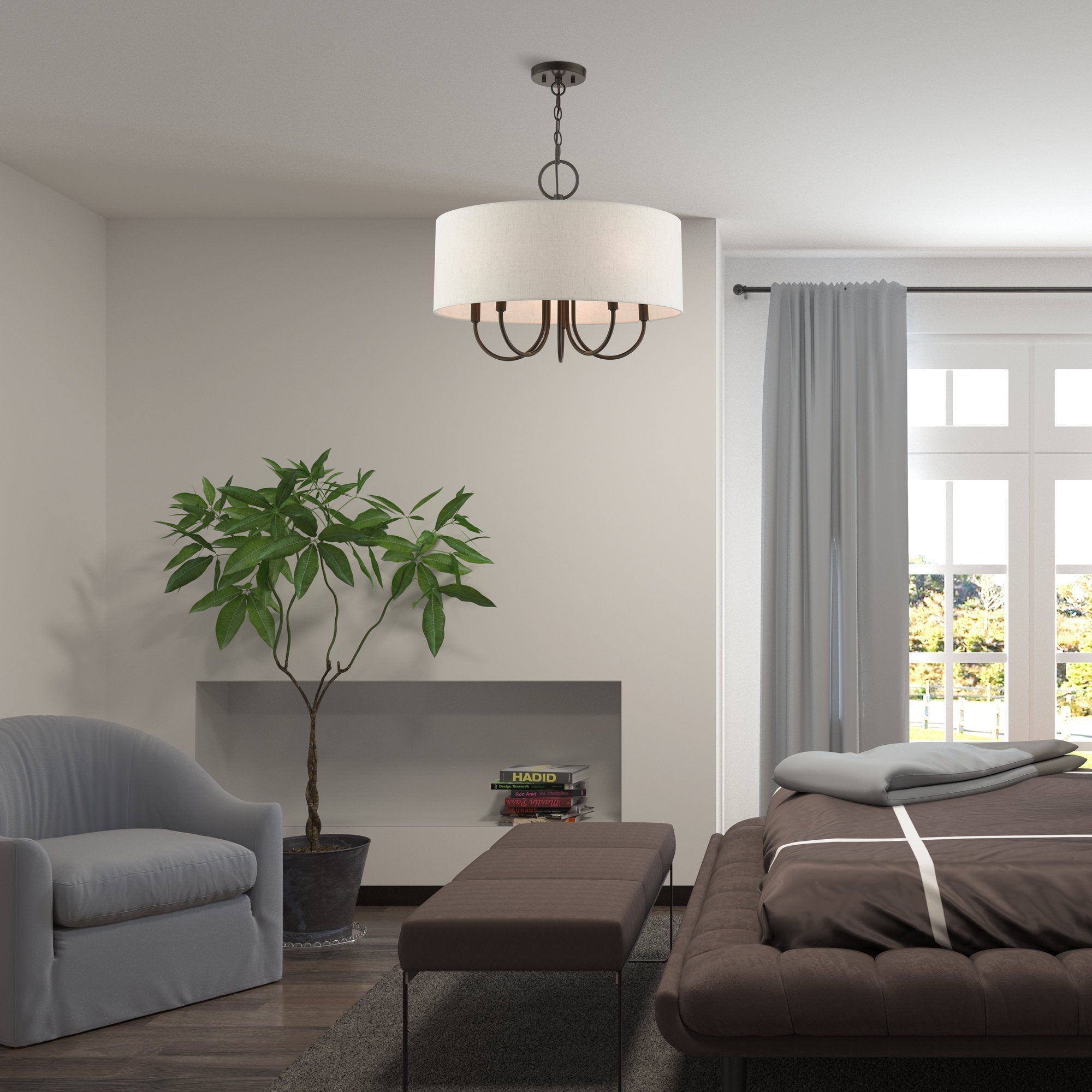 Lustre en Tissu Vintage Classique Ovyneth