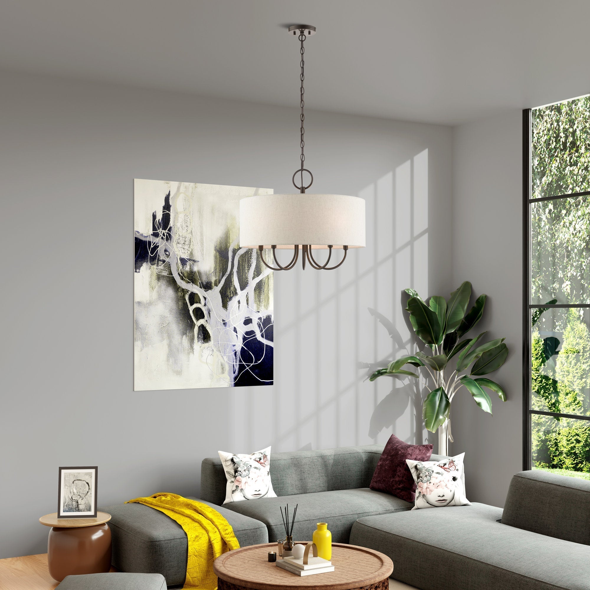 Lustre en Tissu Vintage Classique Ovyneth