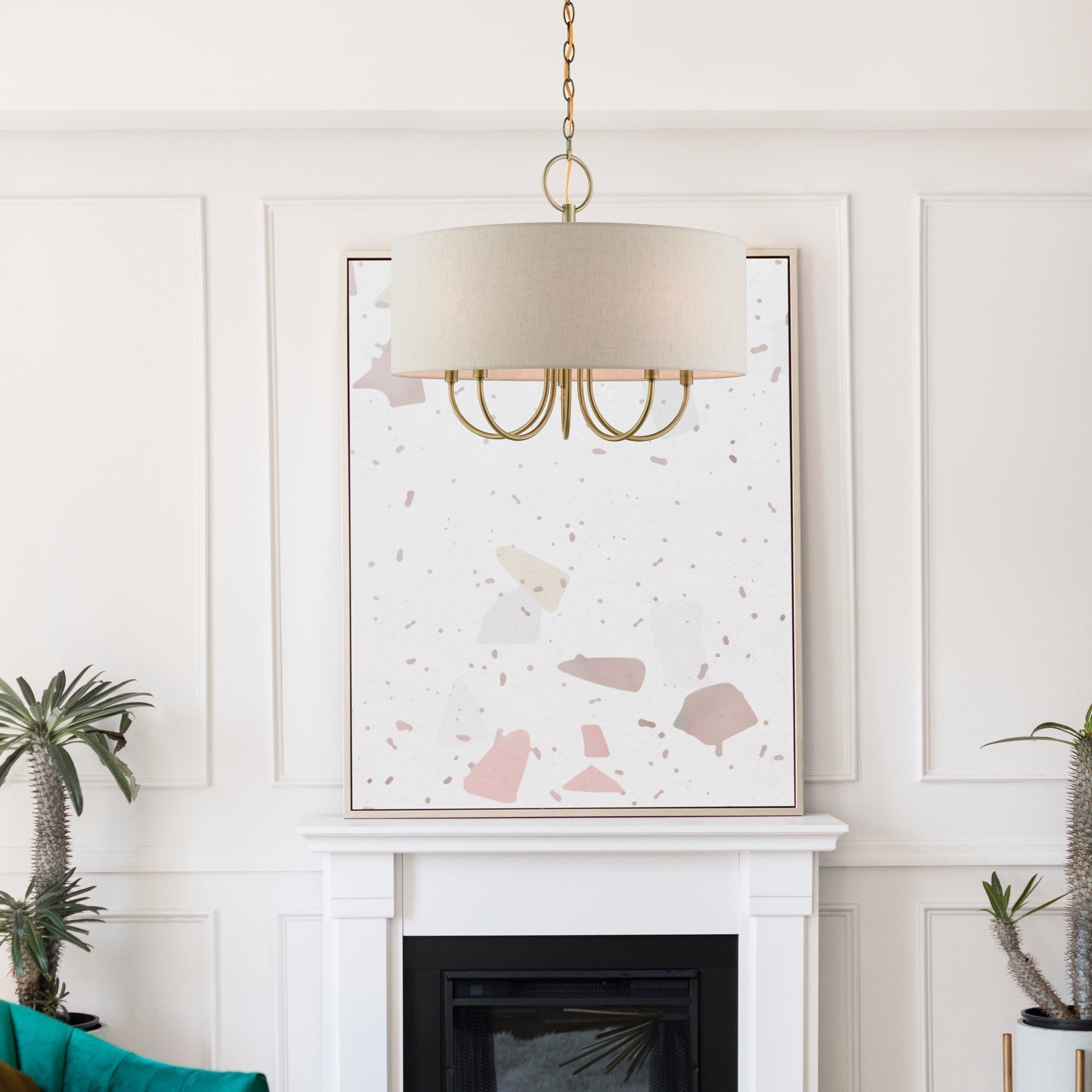 Lustre en Tissu Vintage Classique Ovyneth
