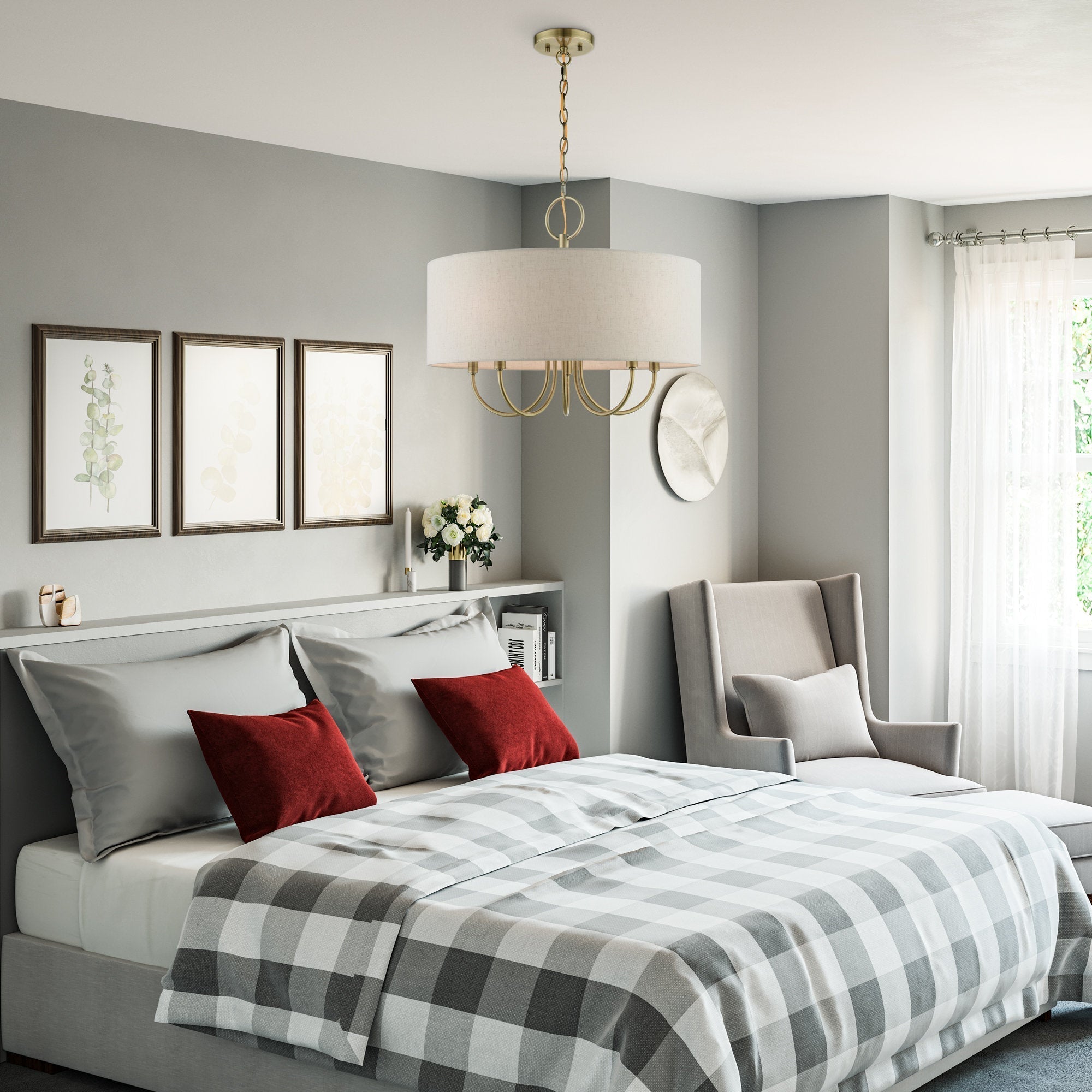 Lustre en Tissu Vintage Classique Ovyneth